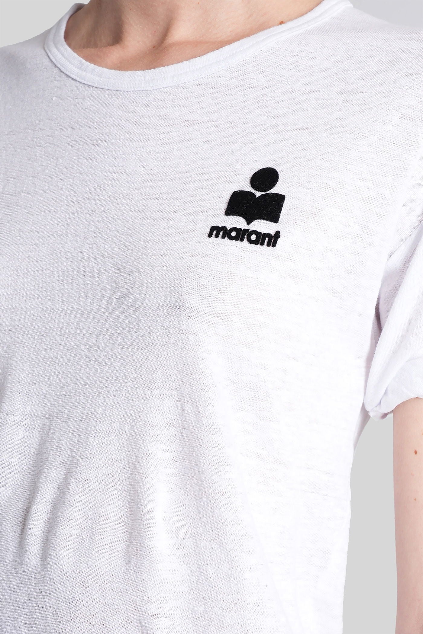 Koldia T-Shirt in white linen - Image 5