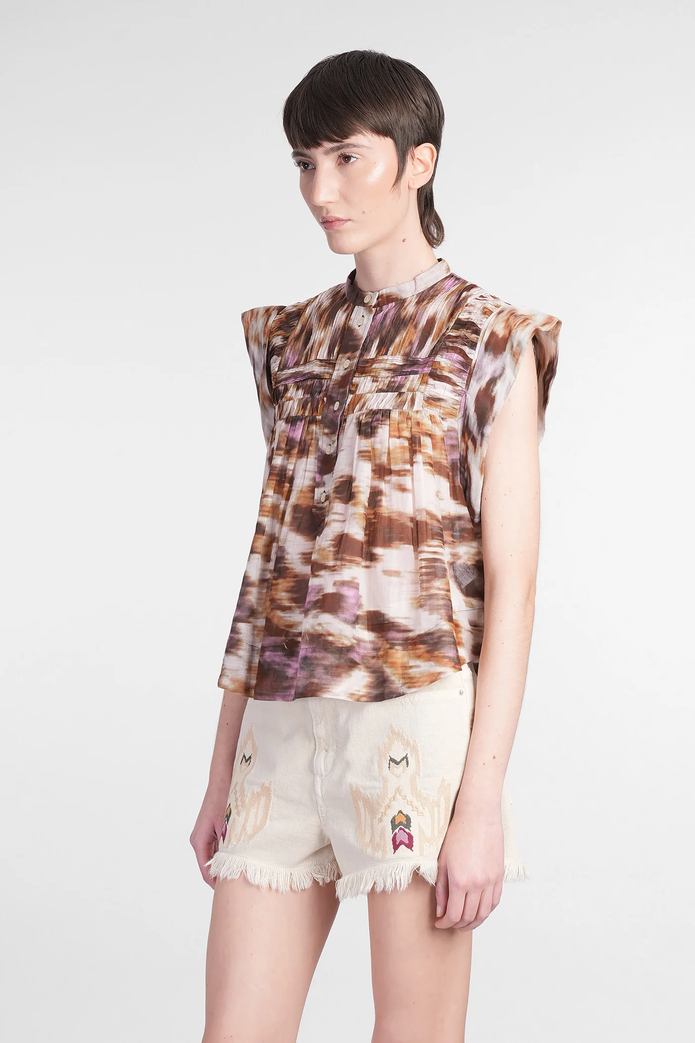 Leaza Blouse in multicolor cotton - Image 4