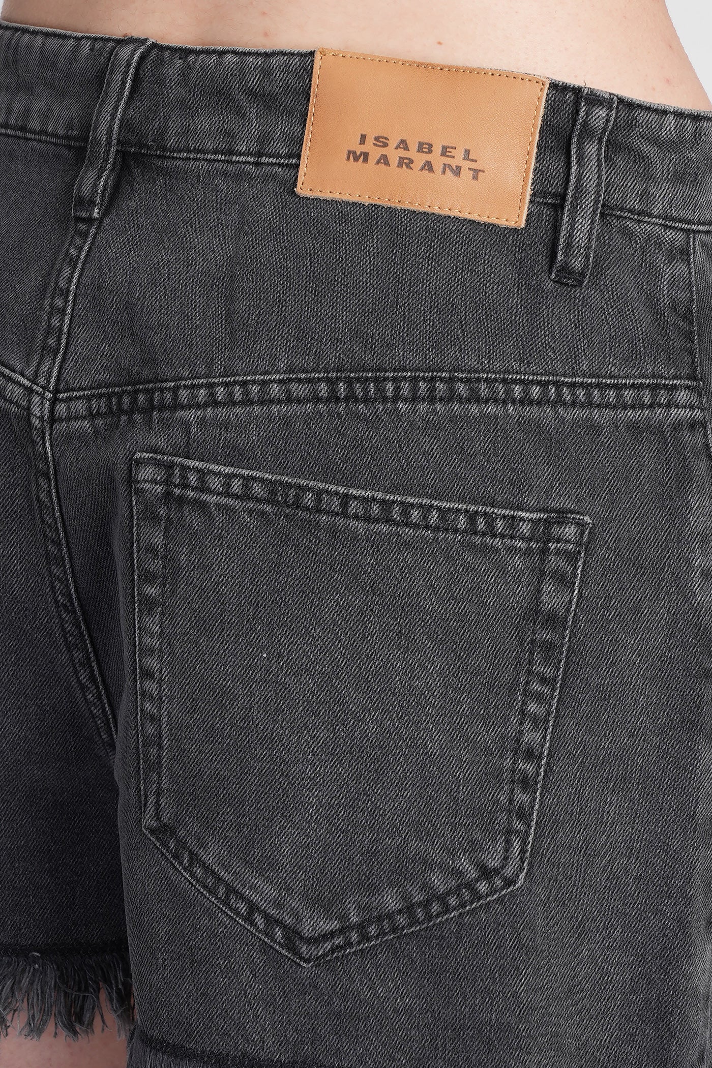 Lesia Shorts in grey cotton - Image 4