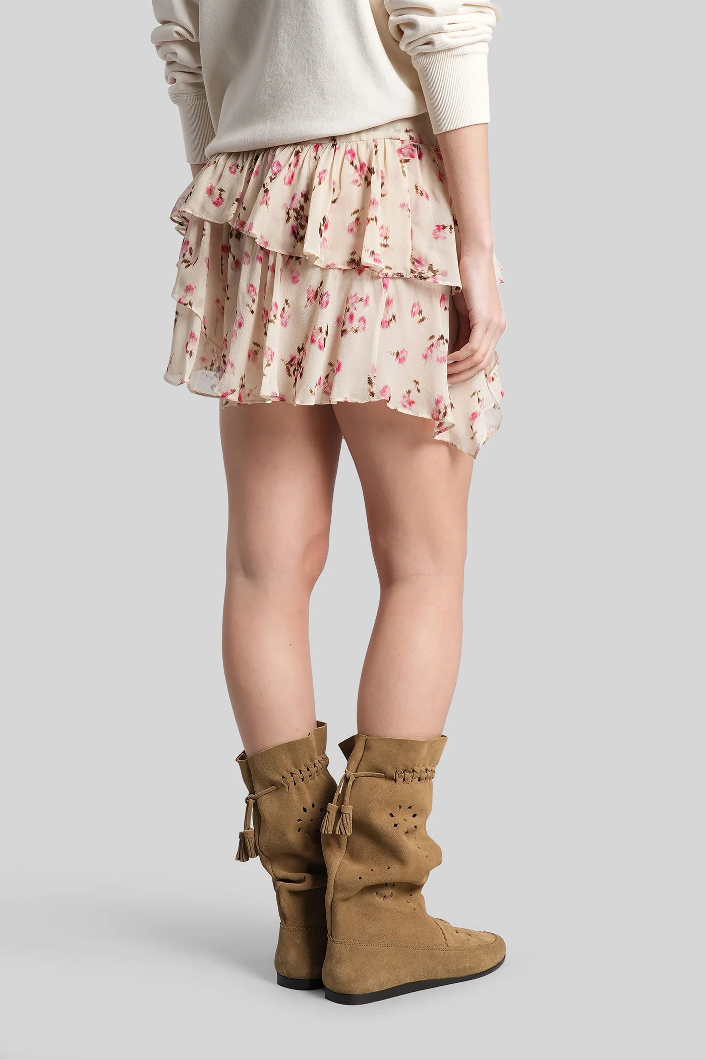 Lolita Skirt in beige viscose - Image 3