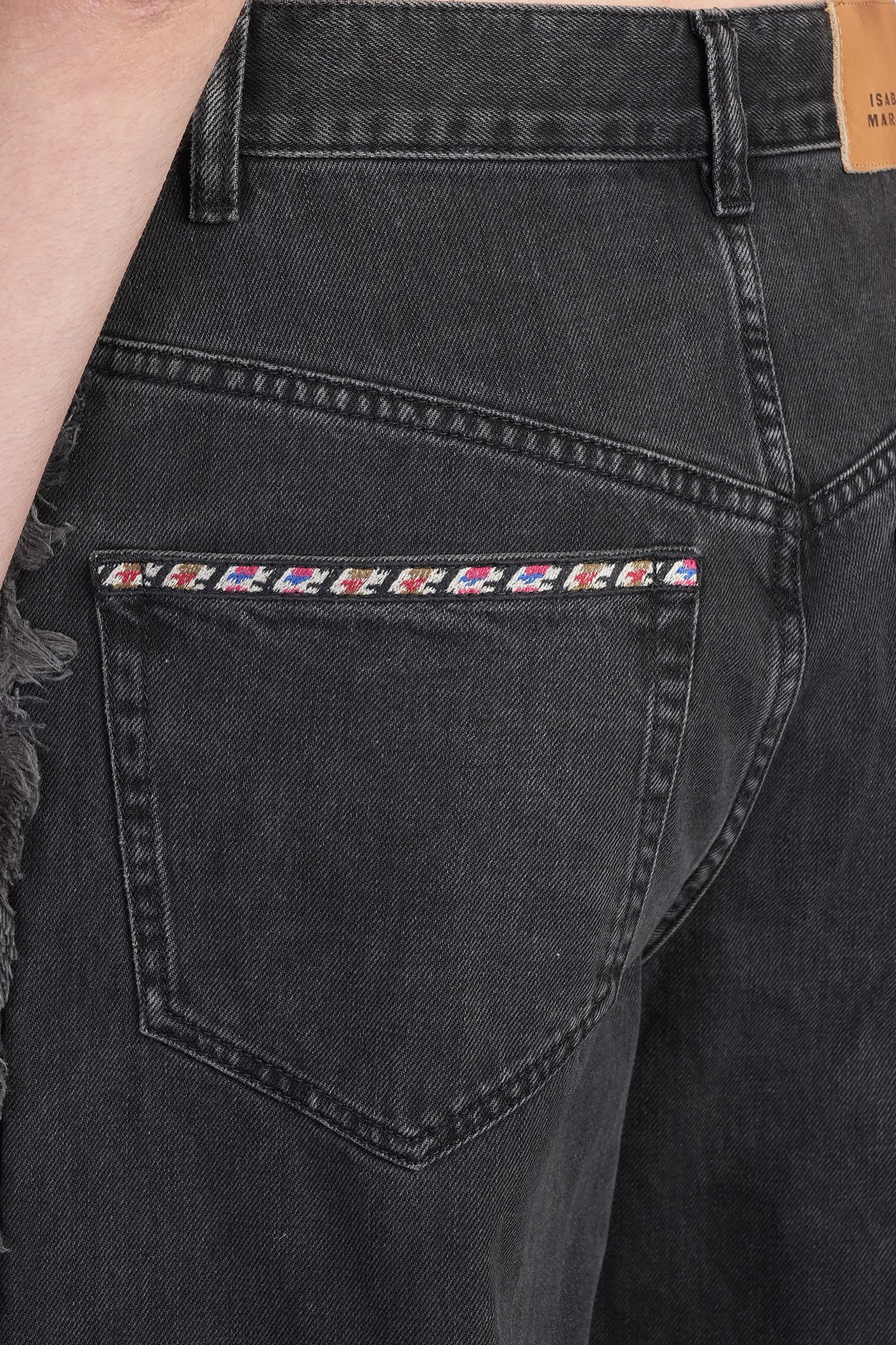 Maella Jeans in black cotton - Image 5