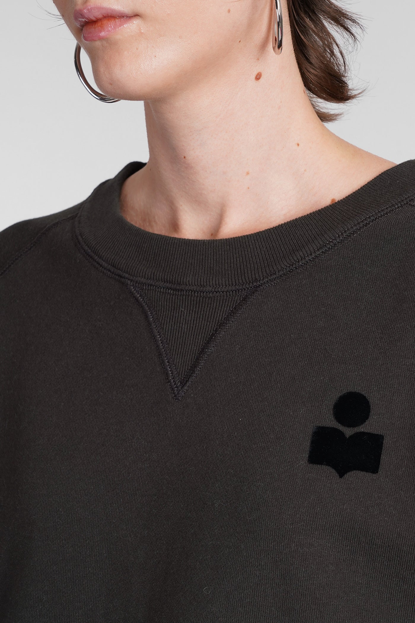 Margo Sweatshirt in grey cotton - Image 5