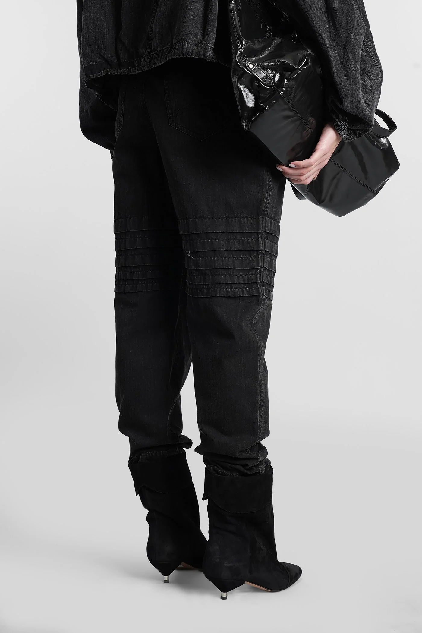 Mellya Pants in black cotton - Image 3