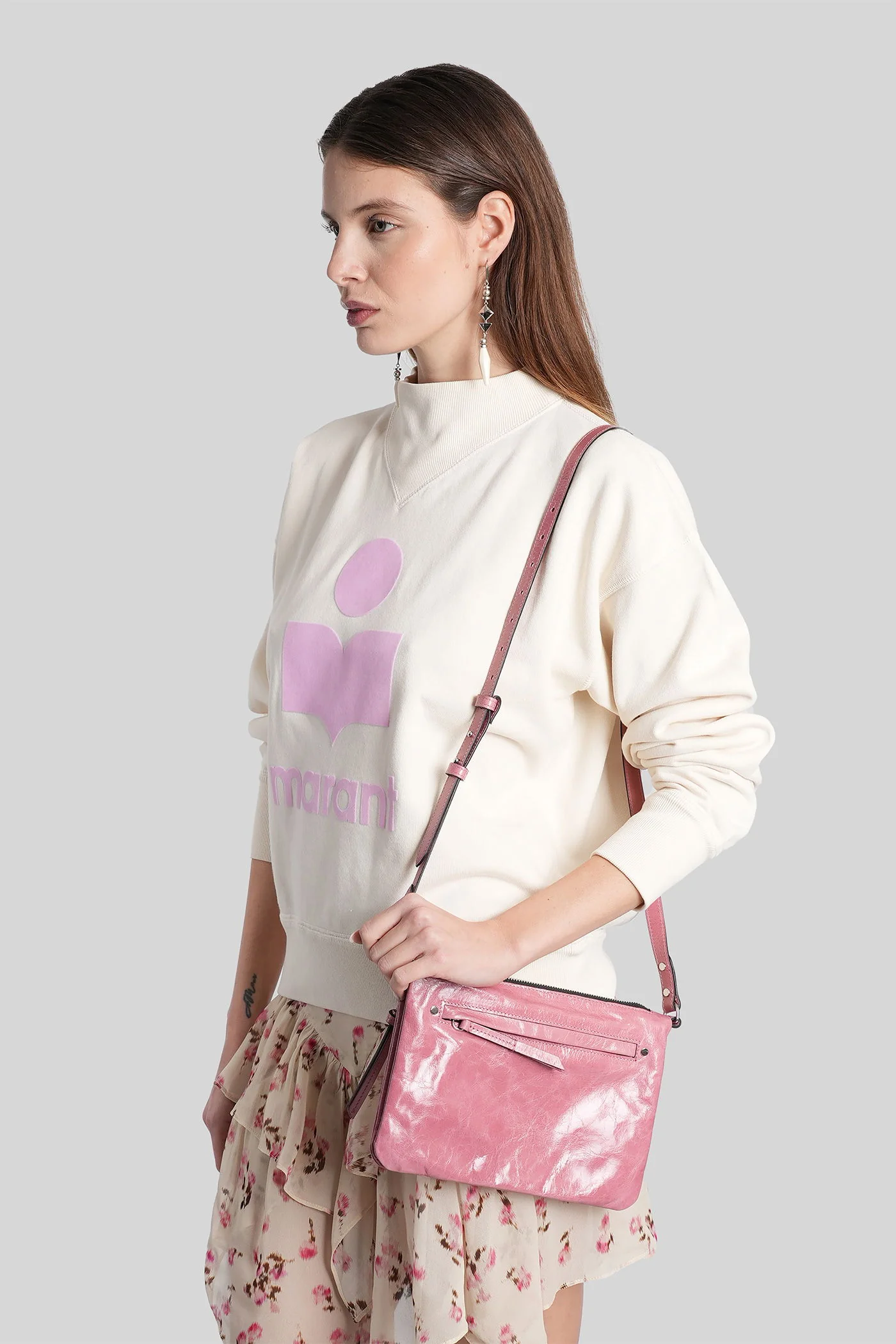 Moby Sweatshirt in beige cotton - Image 4