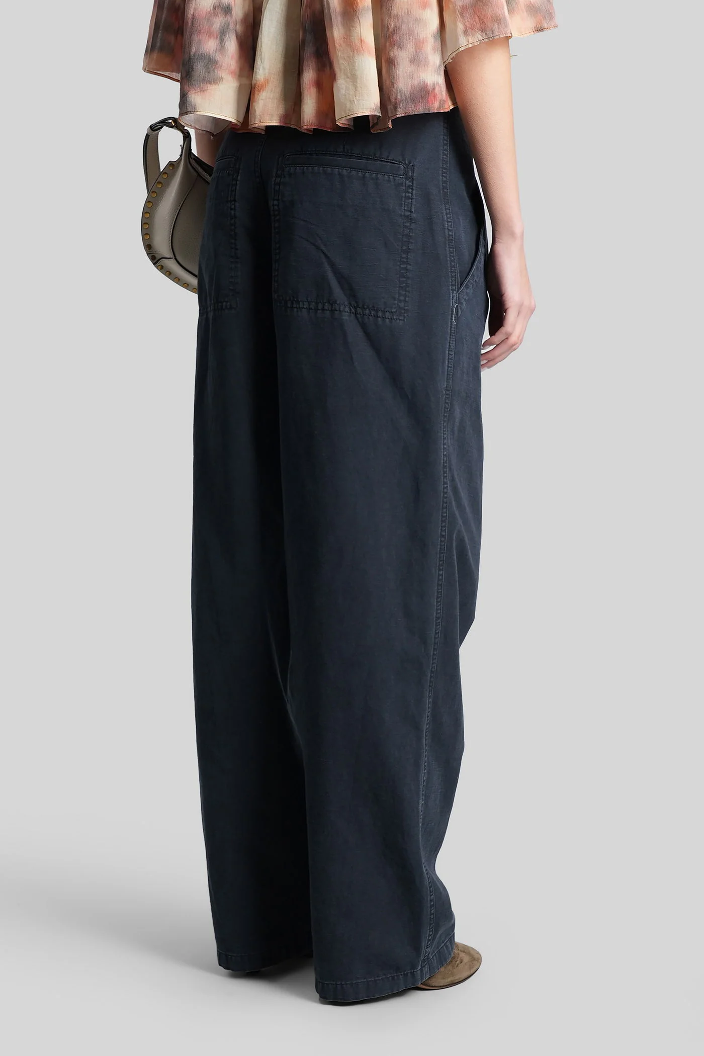 Nadine Pants in black cotton - Image 3