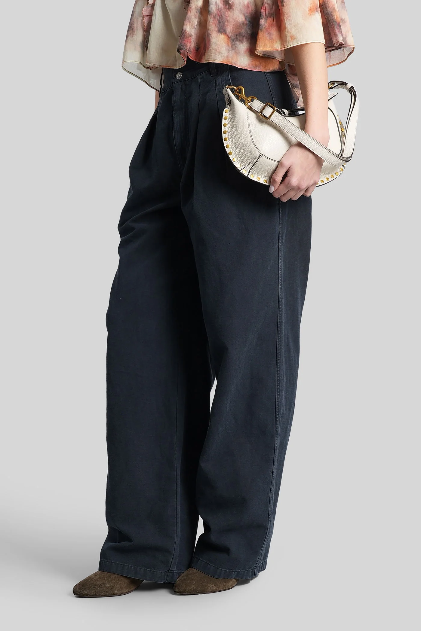 Nadine Pants in black cotton - Image 4