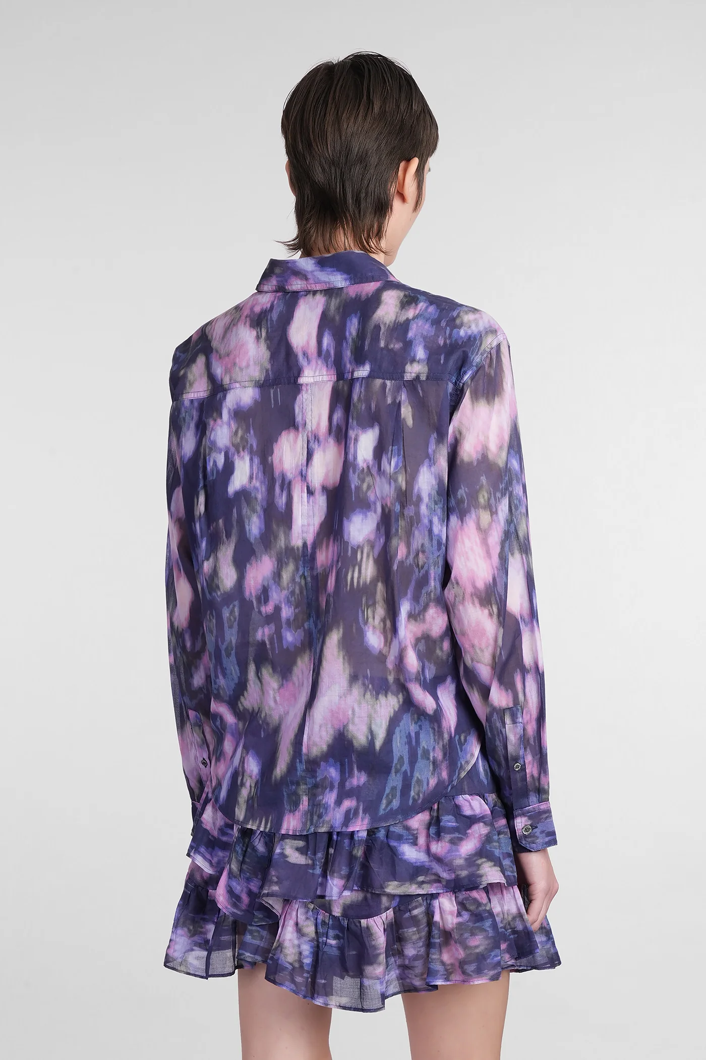 Nath Shirt in Viola cotton - Image 3