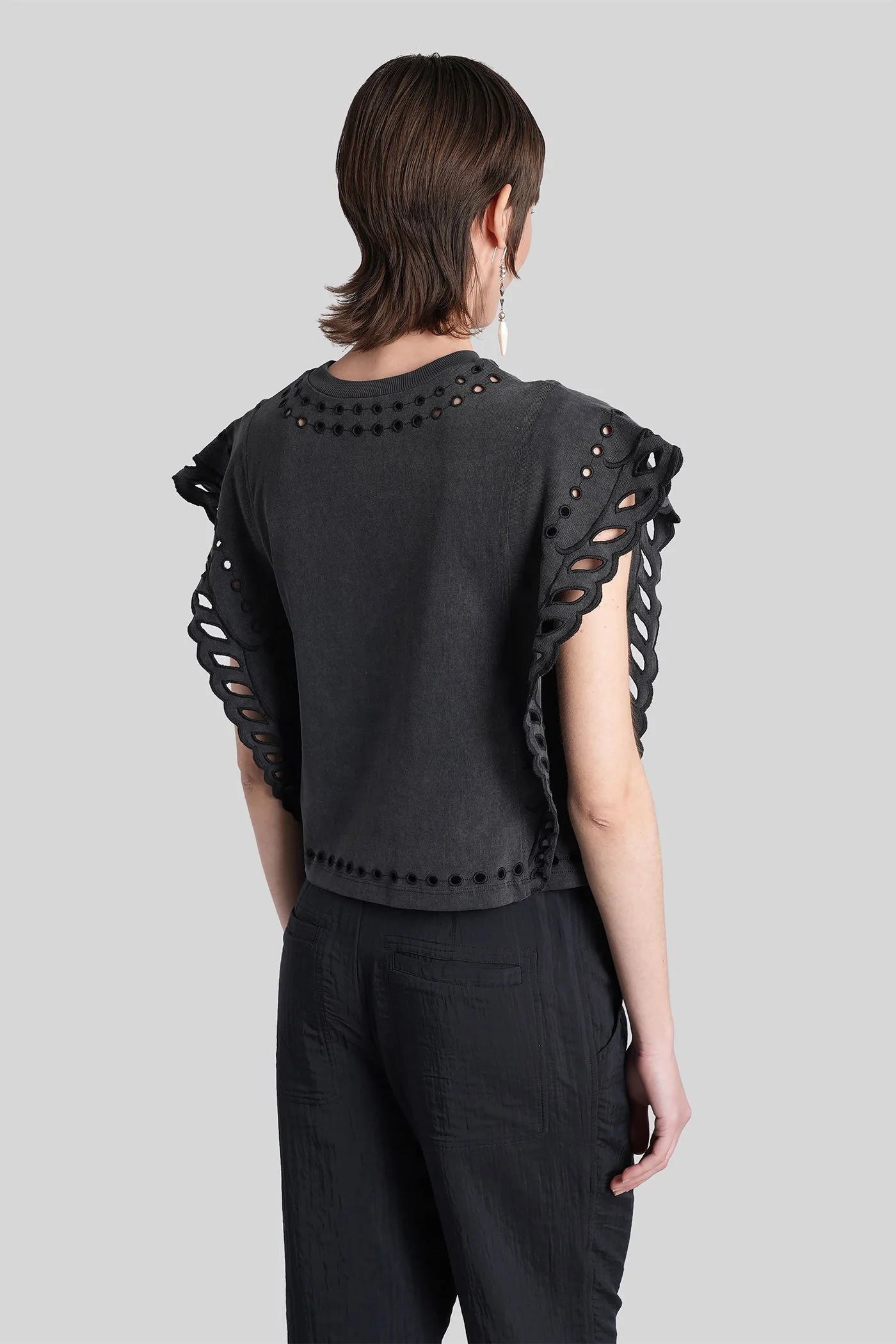 Odyle Topwear in black cotton - Image 3