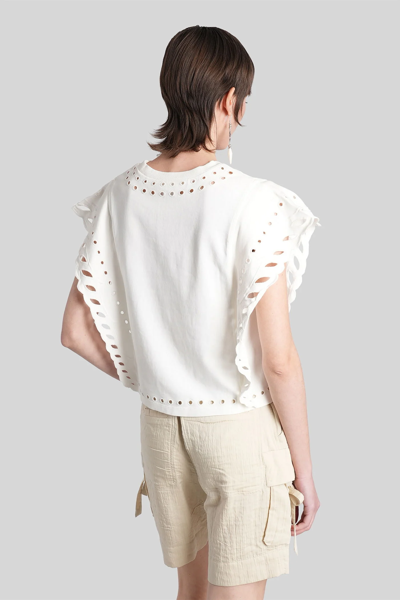 Odyle Topwear in white cotton - Image 3