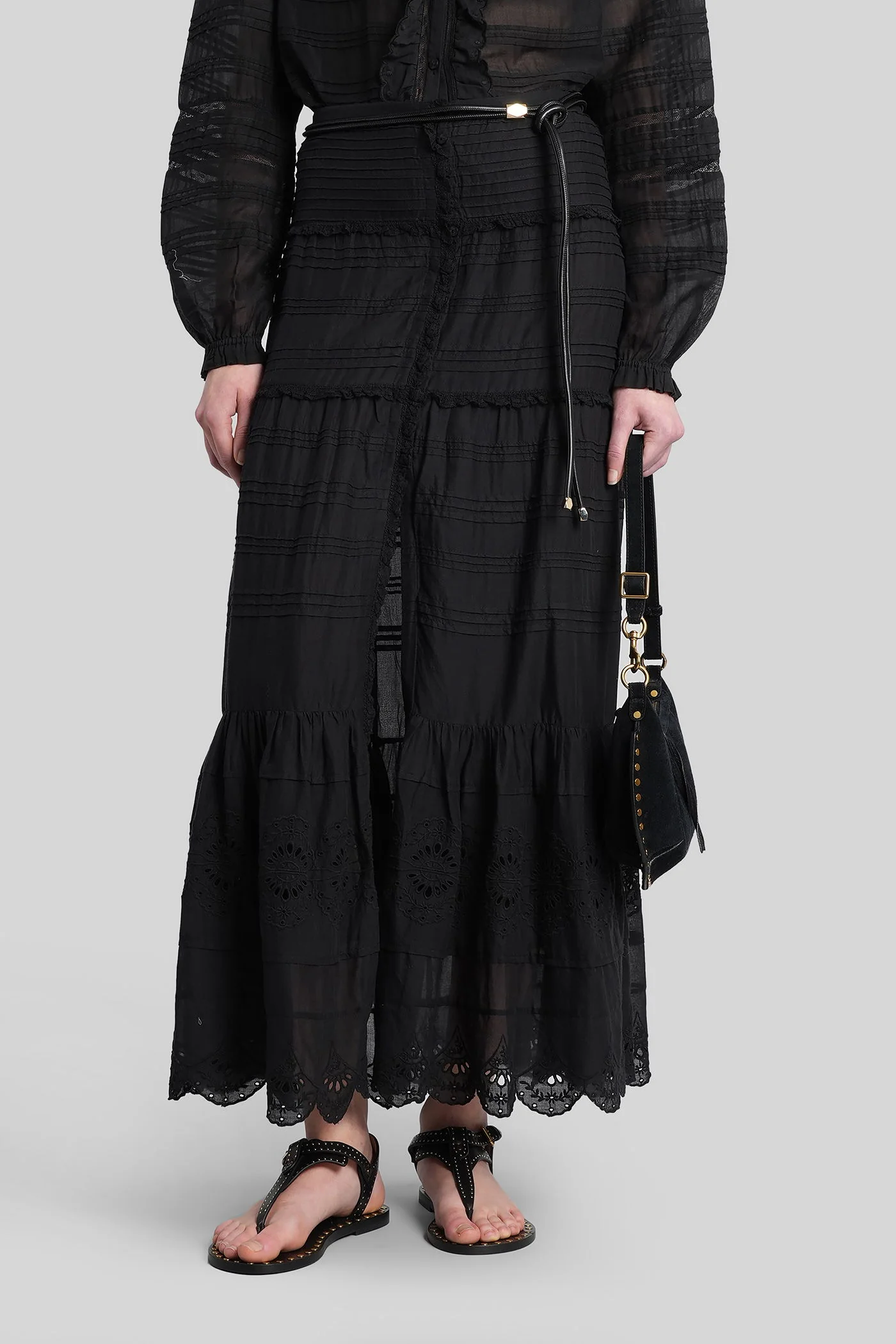 Paoline Skirt in black cotton