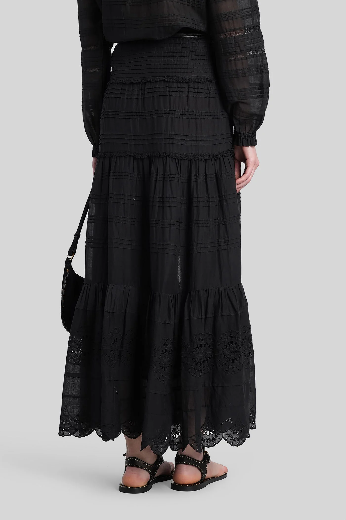 Paoline Skirt in black cotton - Image 3