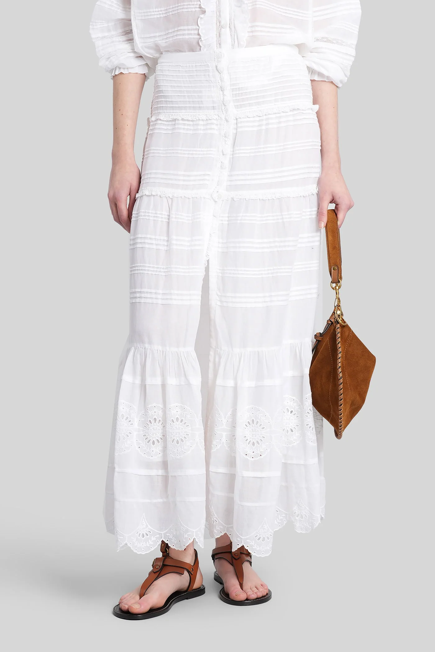Paoline Skirt in white cotton