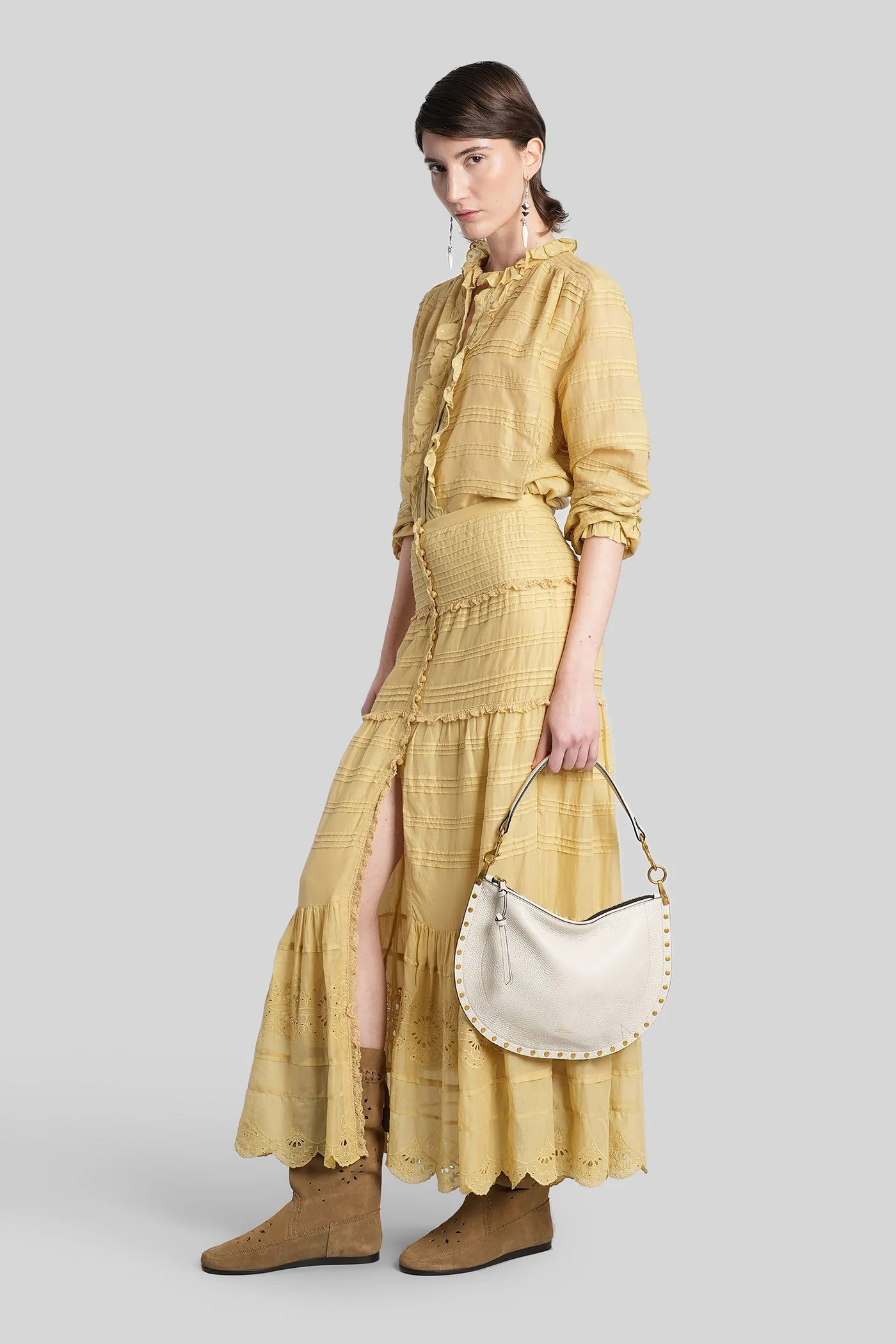 Paoline Skirt in yellow cotton - Image 2