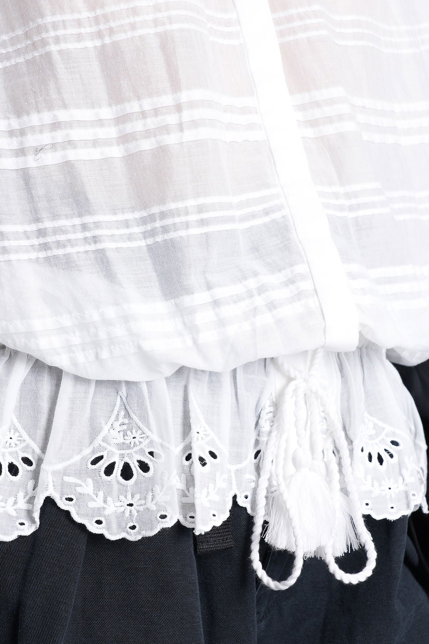 Polly Shirt in white cotton - Image 5