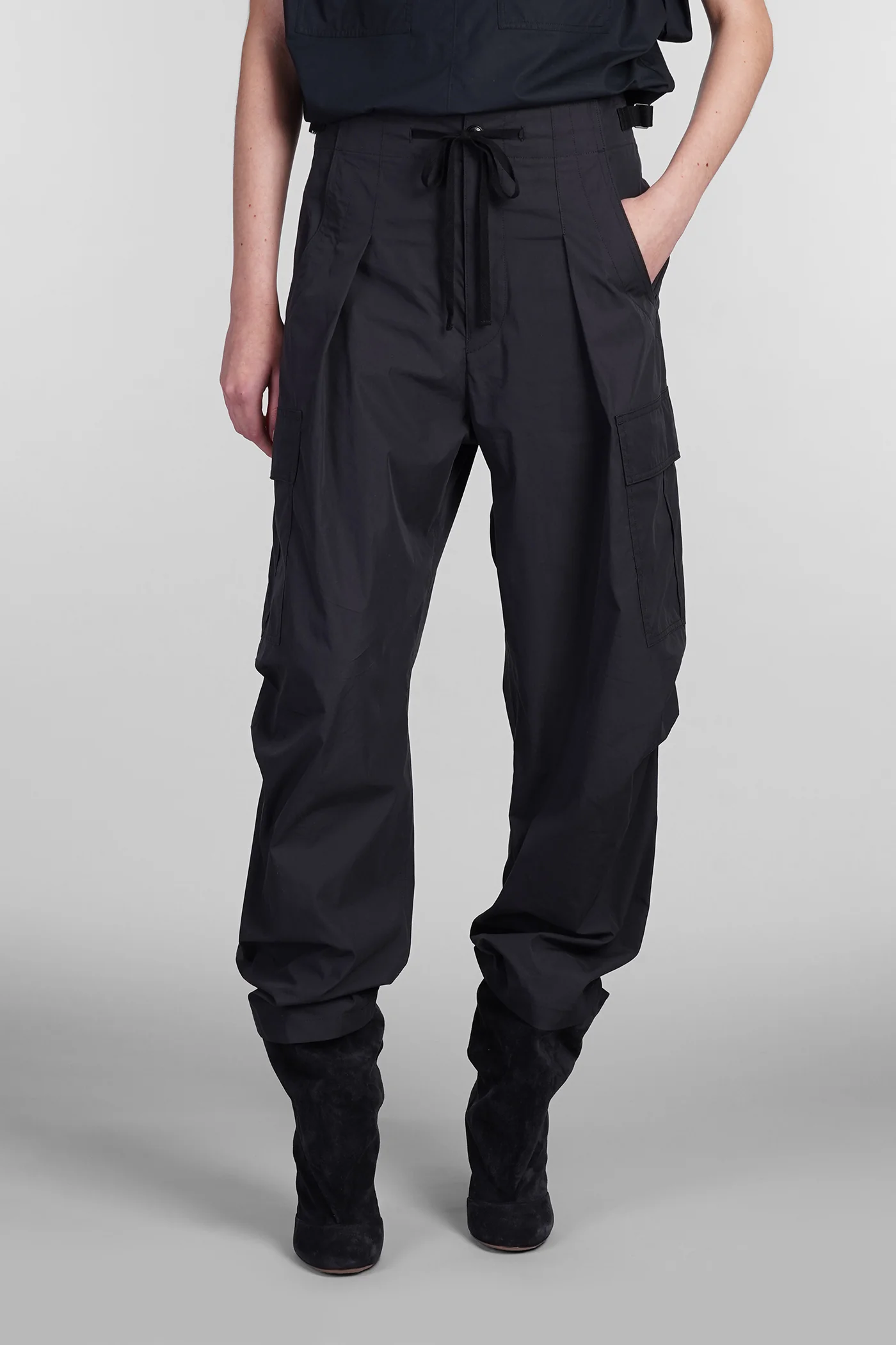 Rebecca Pants in grey cotton