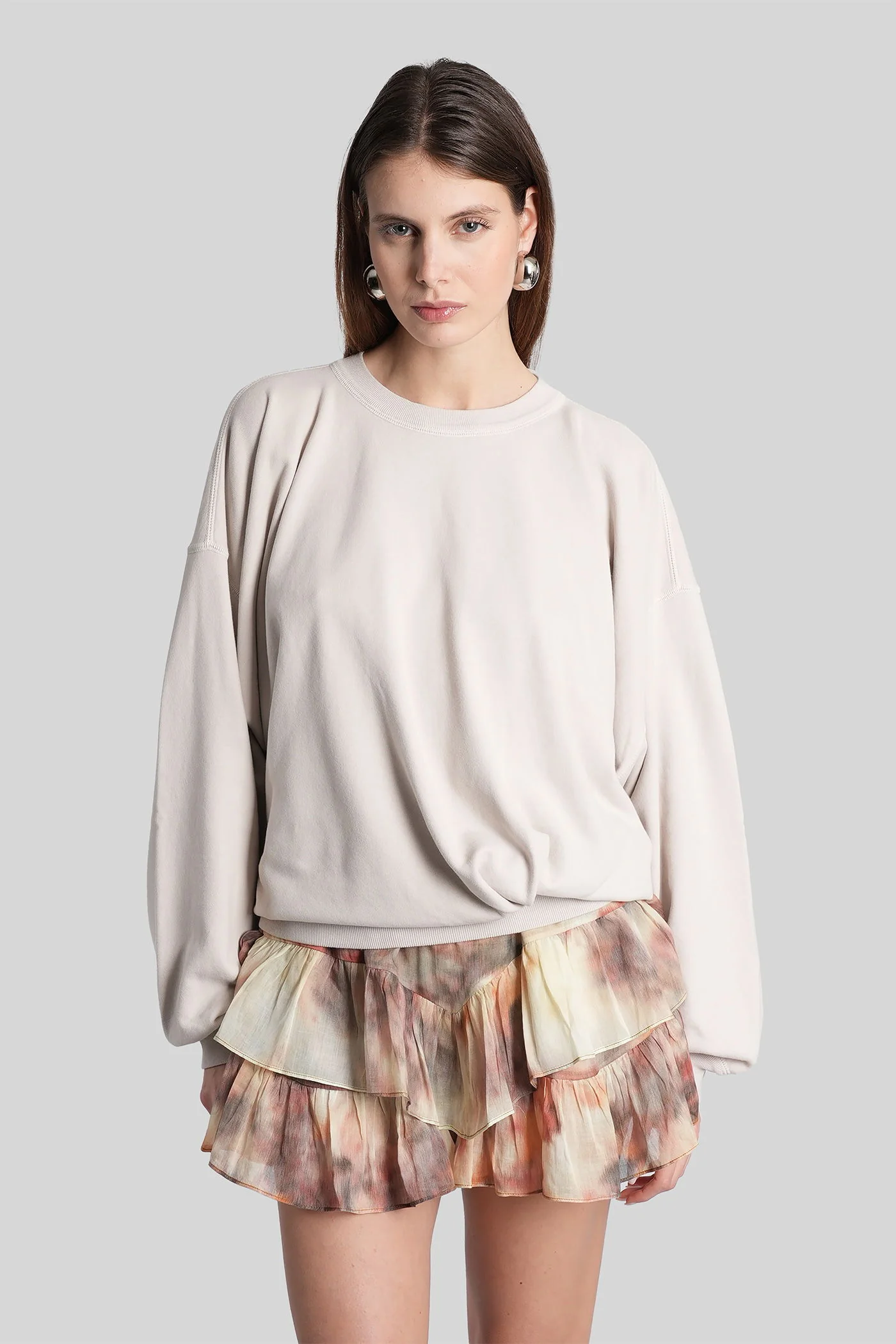 Sauria Sweatshirt in beige cotton