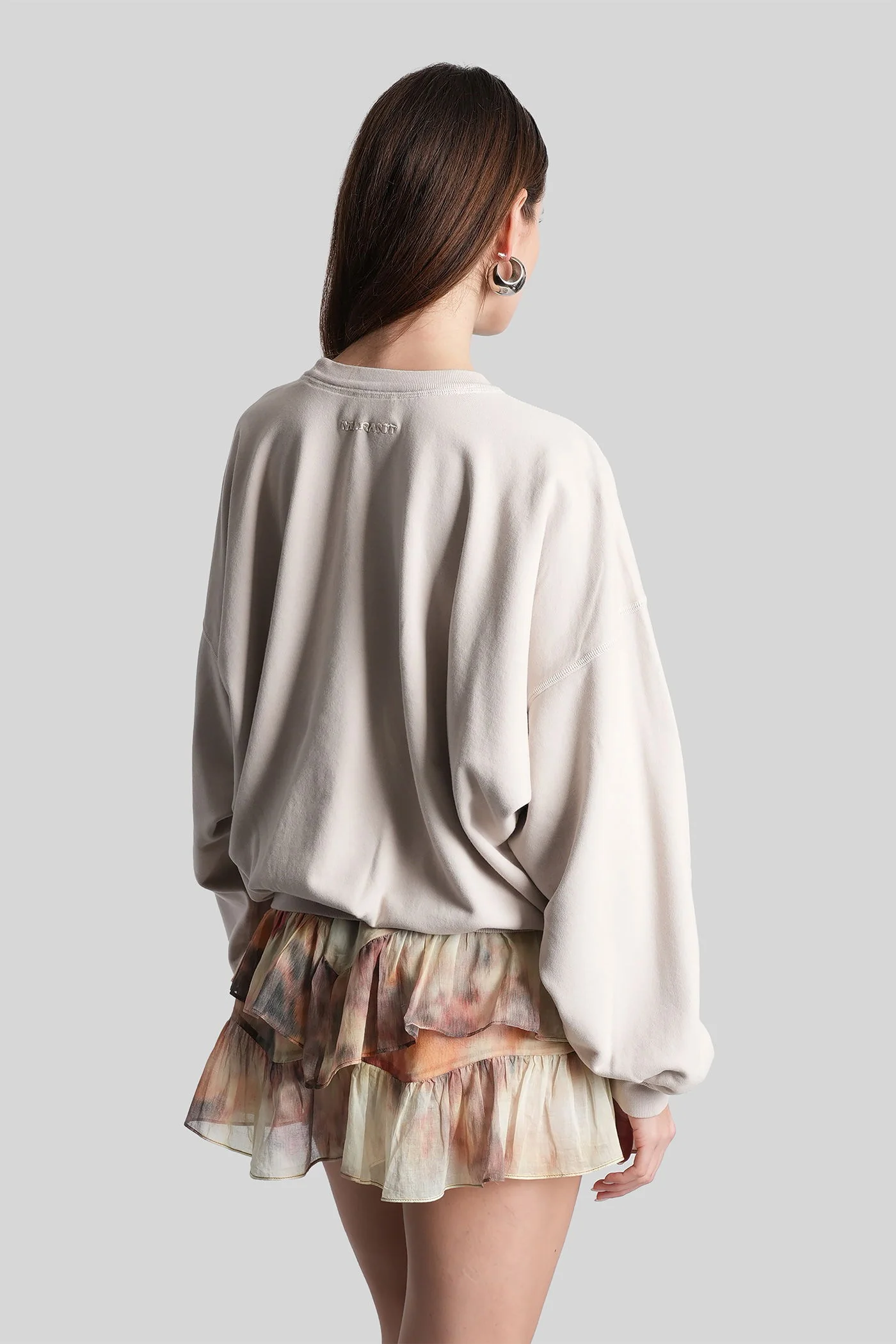 Sauria Sweatshirt in beige cotton - Image 3