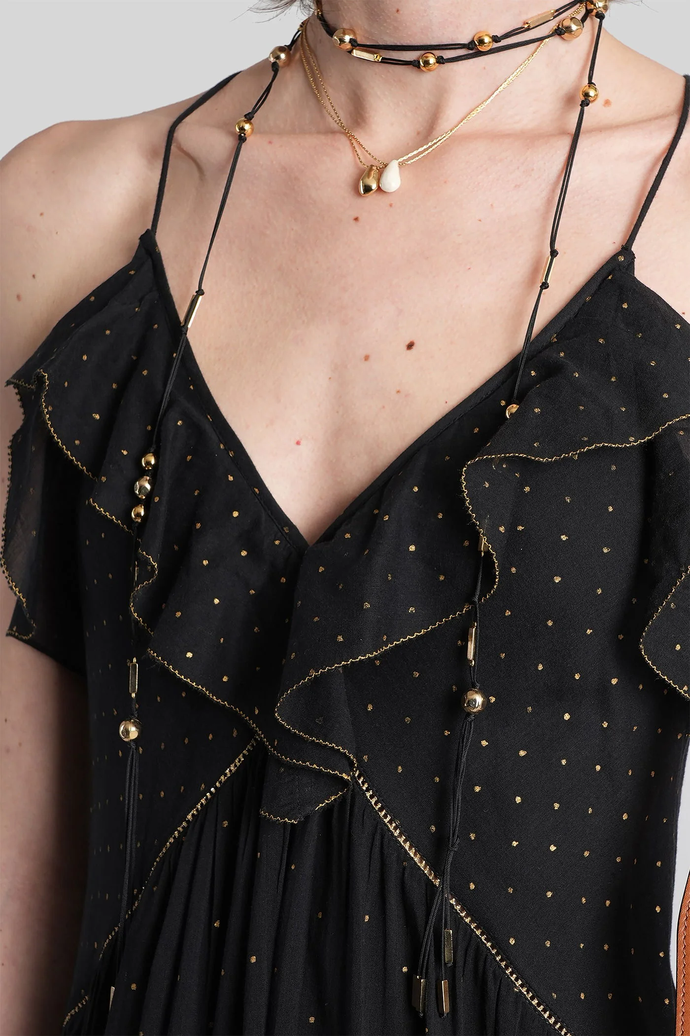 Vasma Long dress in black cotton - Image 5