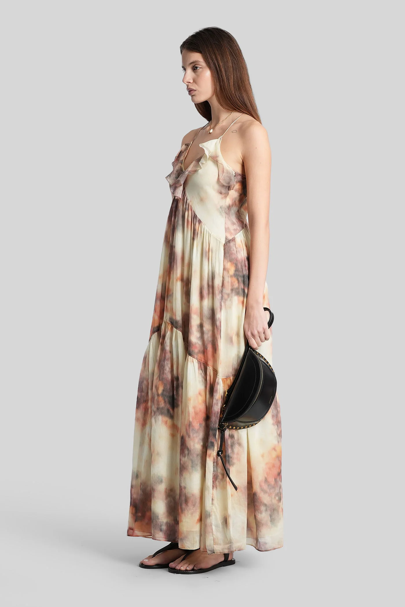 Vasmila Long dress in multicolor cotton - Image 4