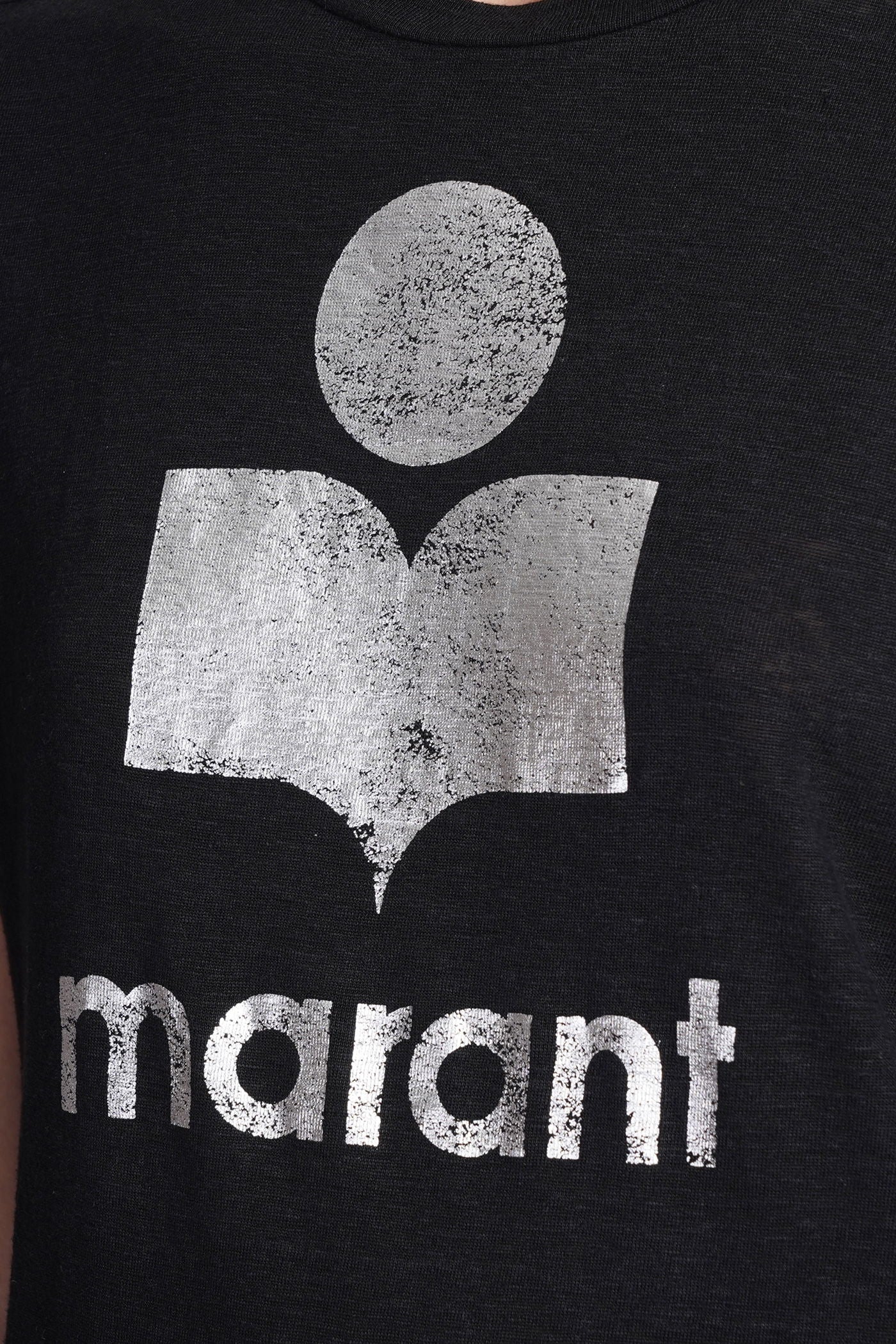 Zewel T-Shirt in black linen - Image 5