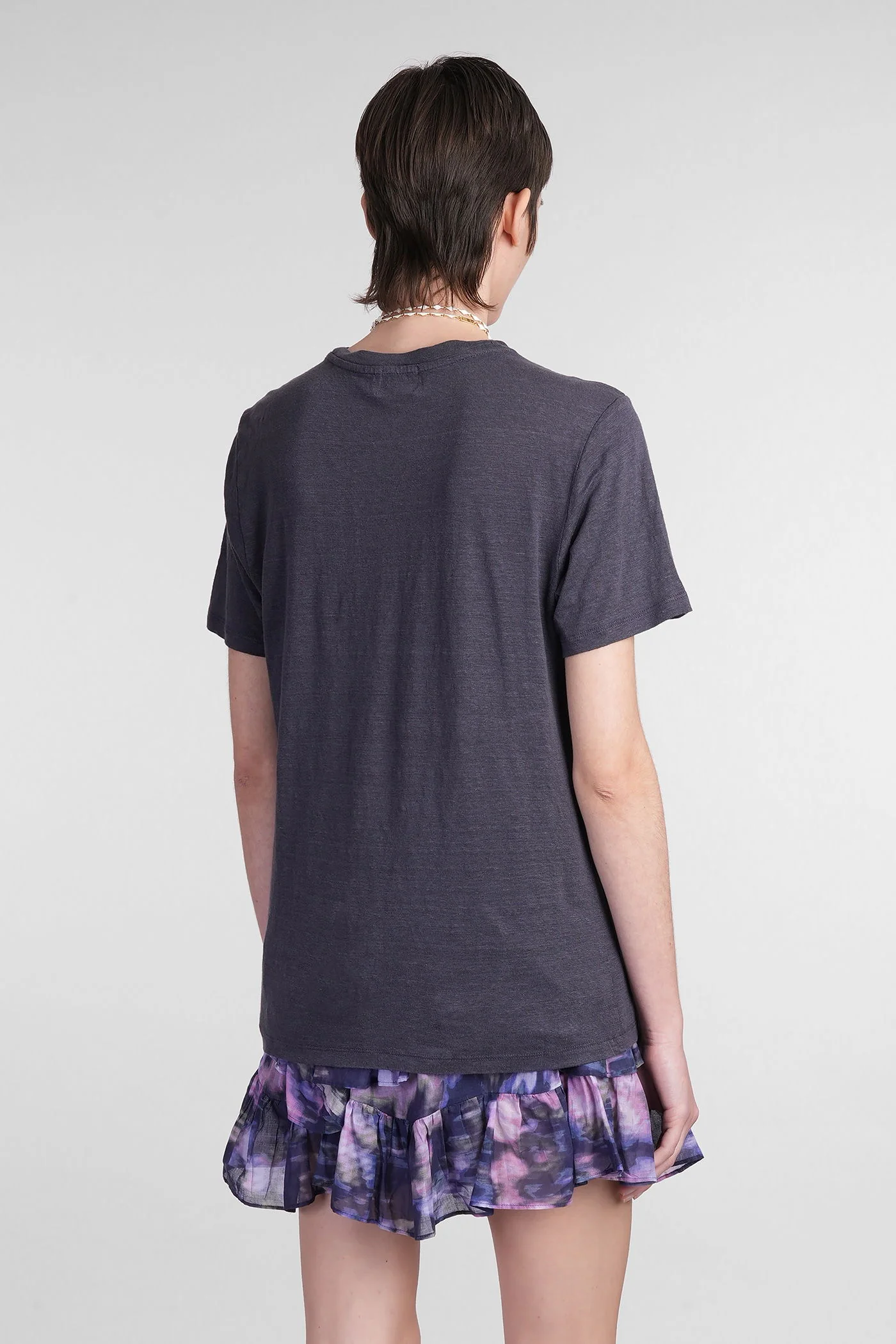 Zewel T-Shirt in Viola linen - Image 3