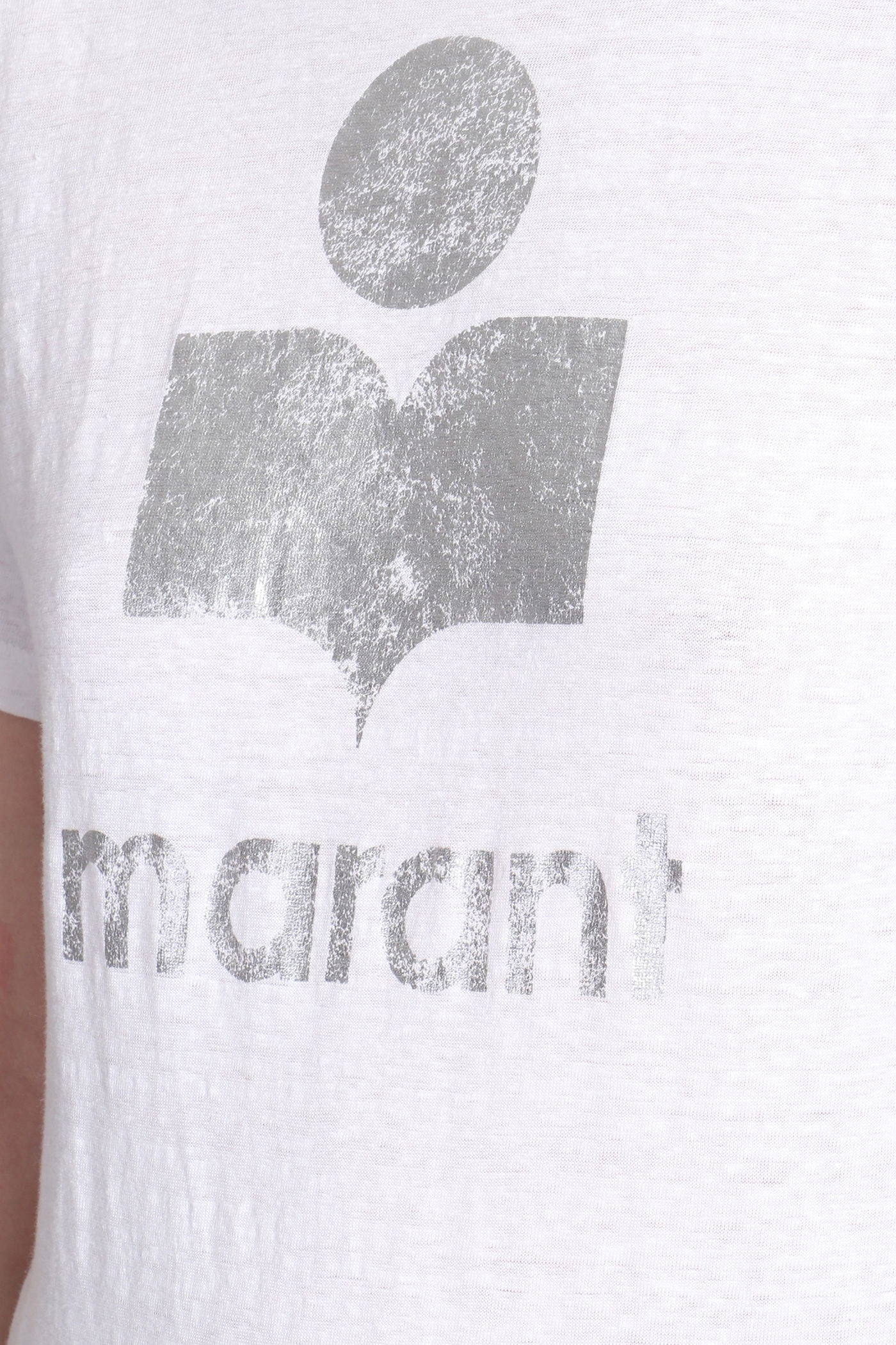 Zewel T-Shirt in white linen - Image 5
