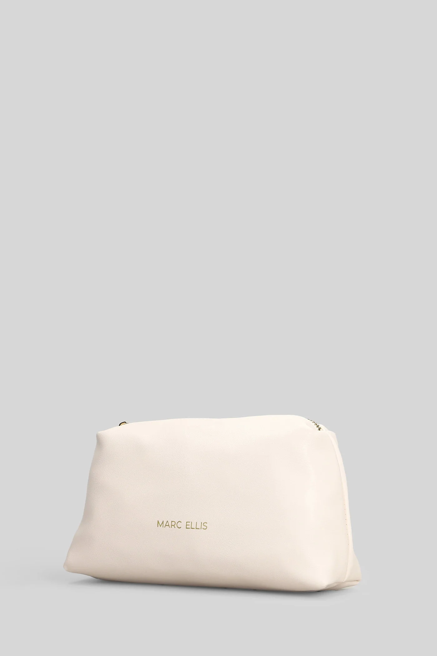 April Macro Lt Clutch in white polyester - Image 2