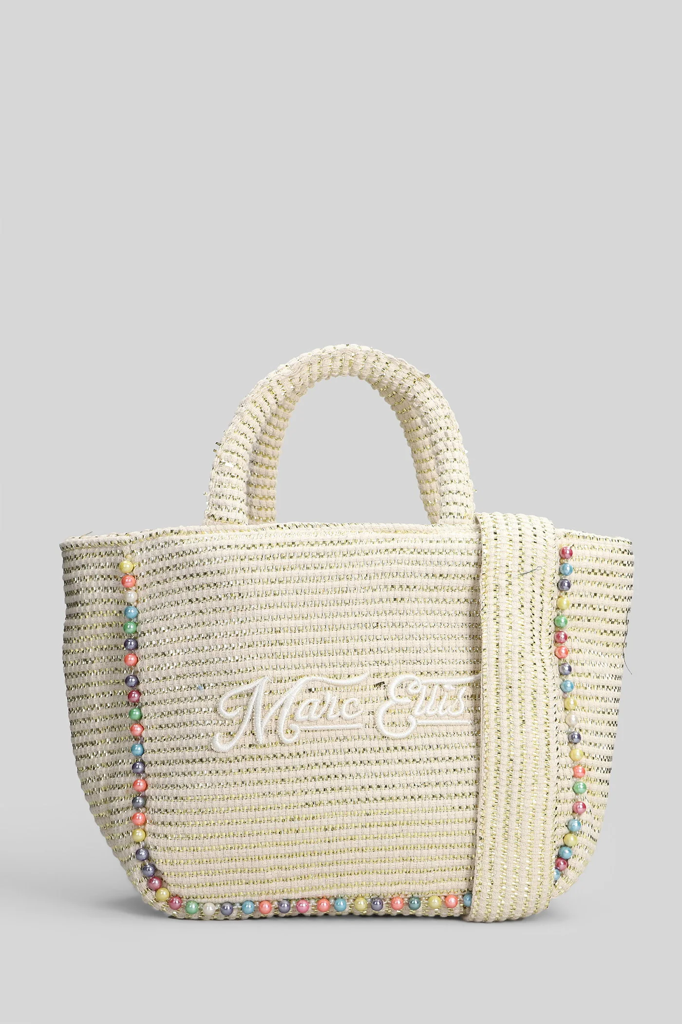 Buby M Indy Tote in beige polyester