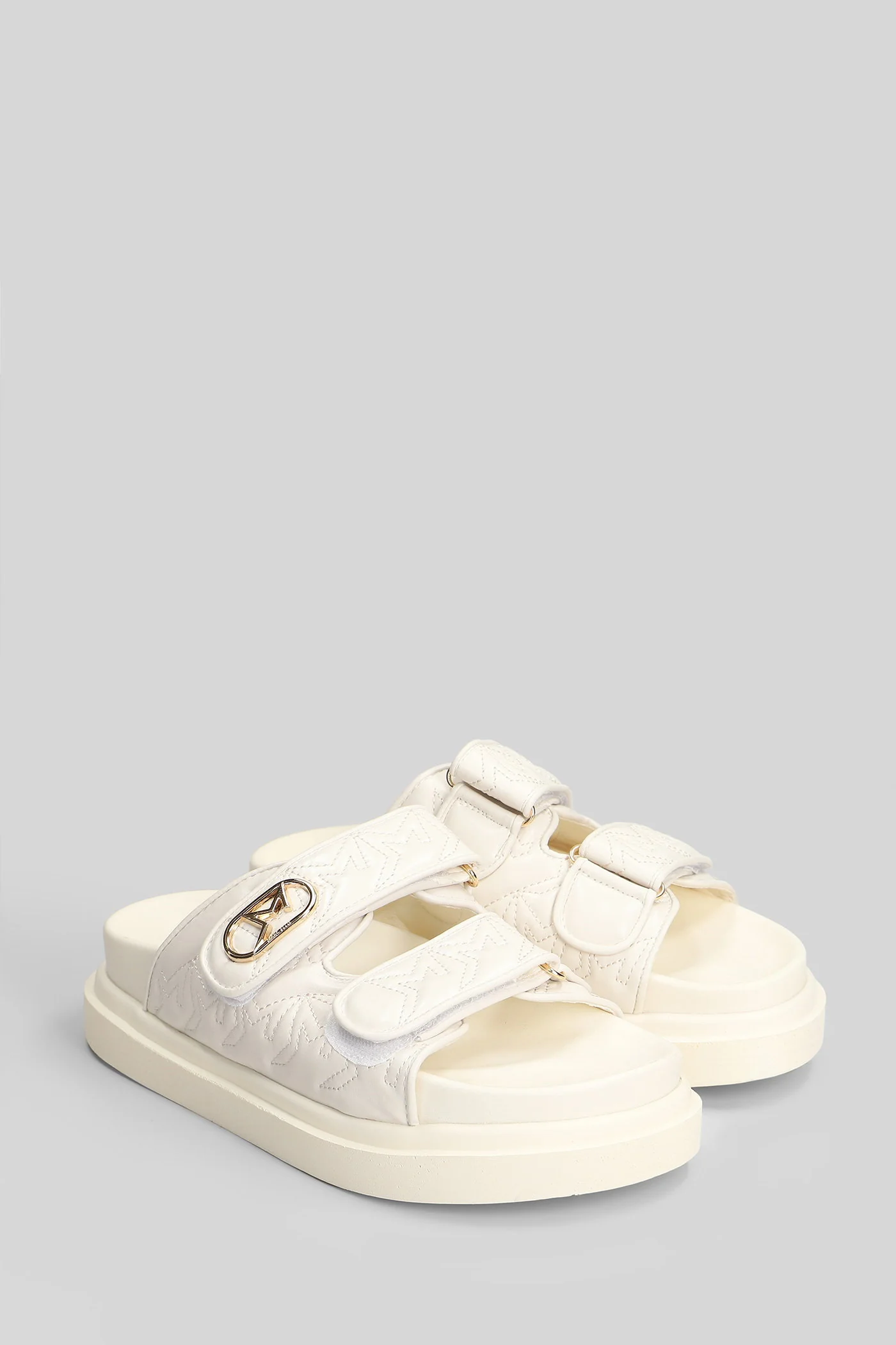 Calipso 002 Flat sandal-slipper in white leather - Image 2