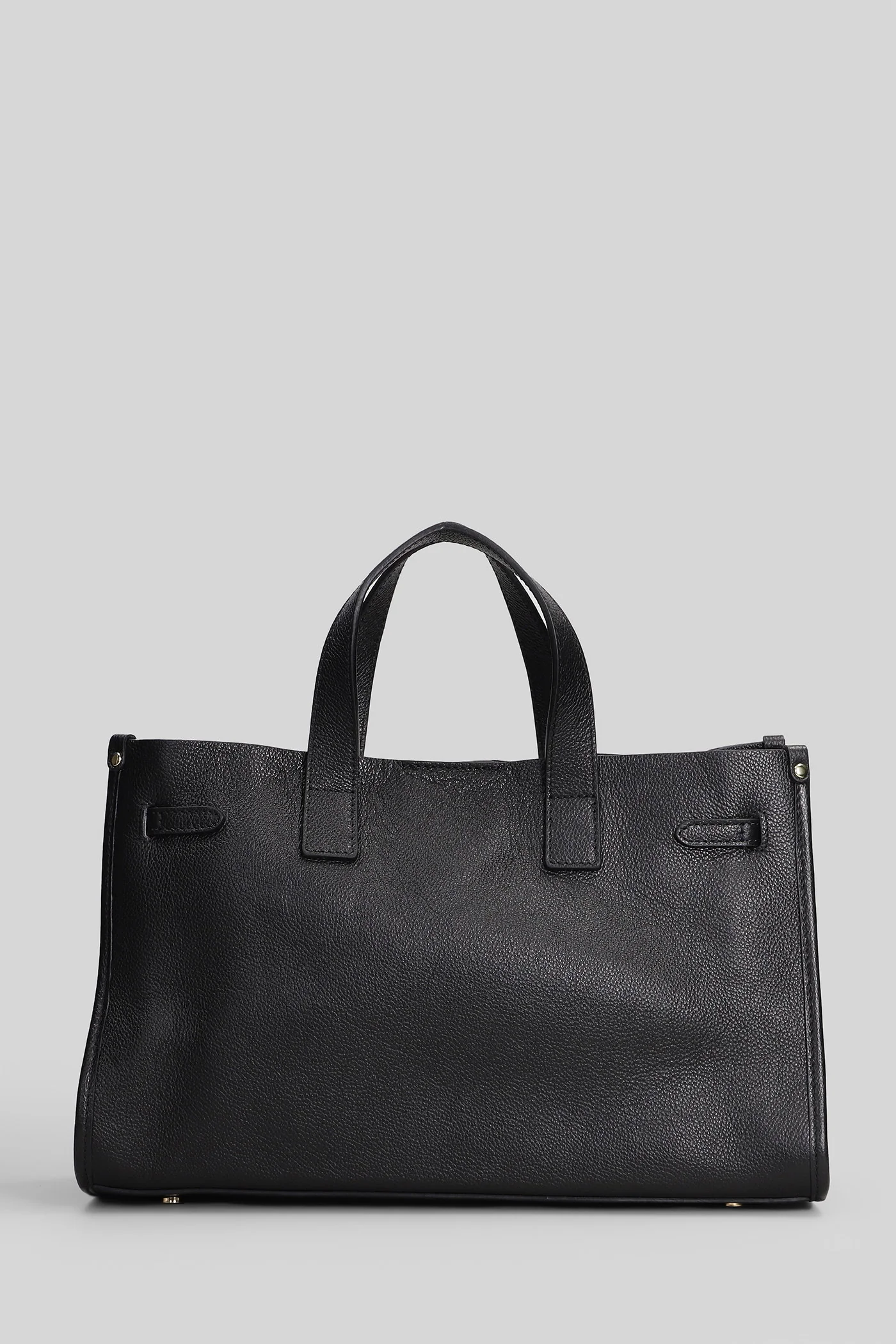 Cassiope M Tote in black faux leather - Image 3