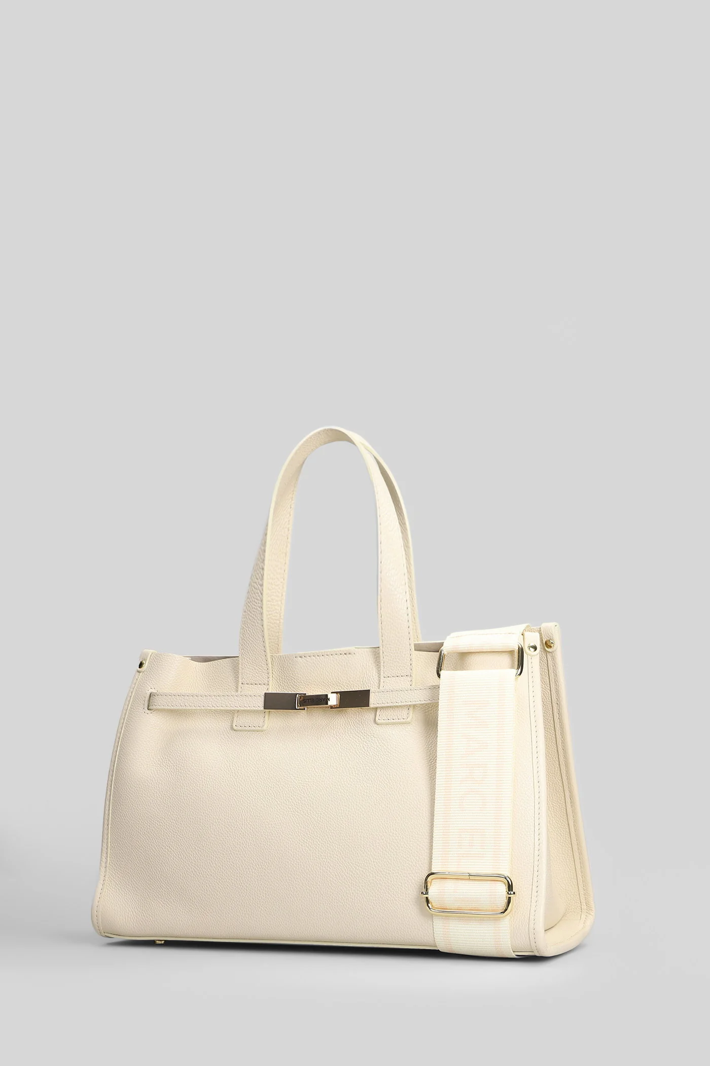 Cassiope S Shoulder bag in beige faux leather - Image 5