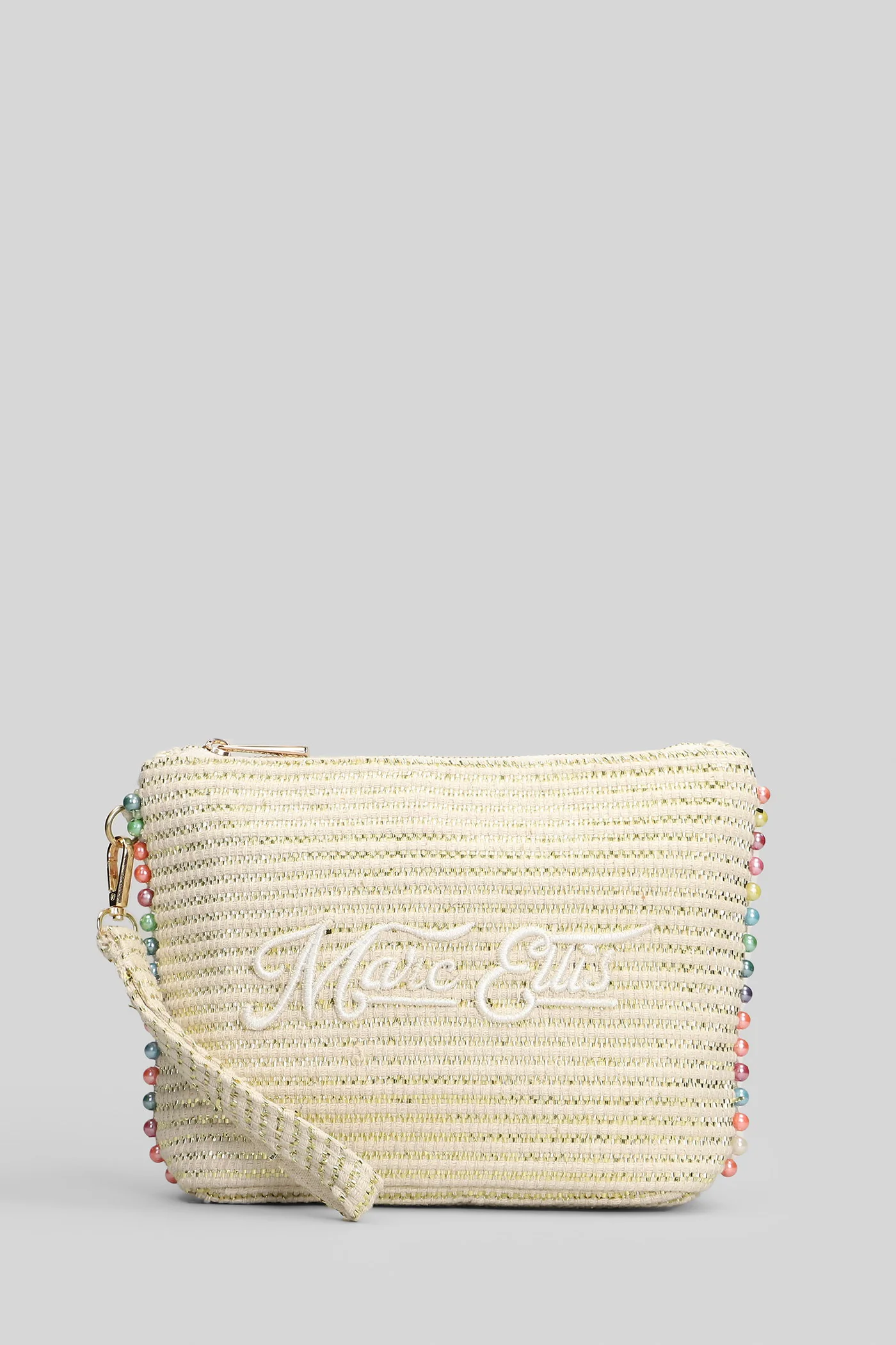Cassy Indy Clutch in beige polyester