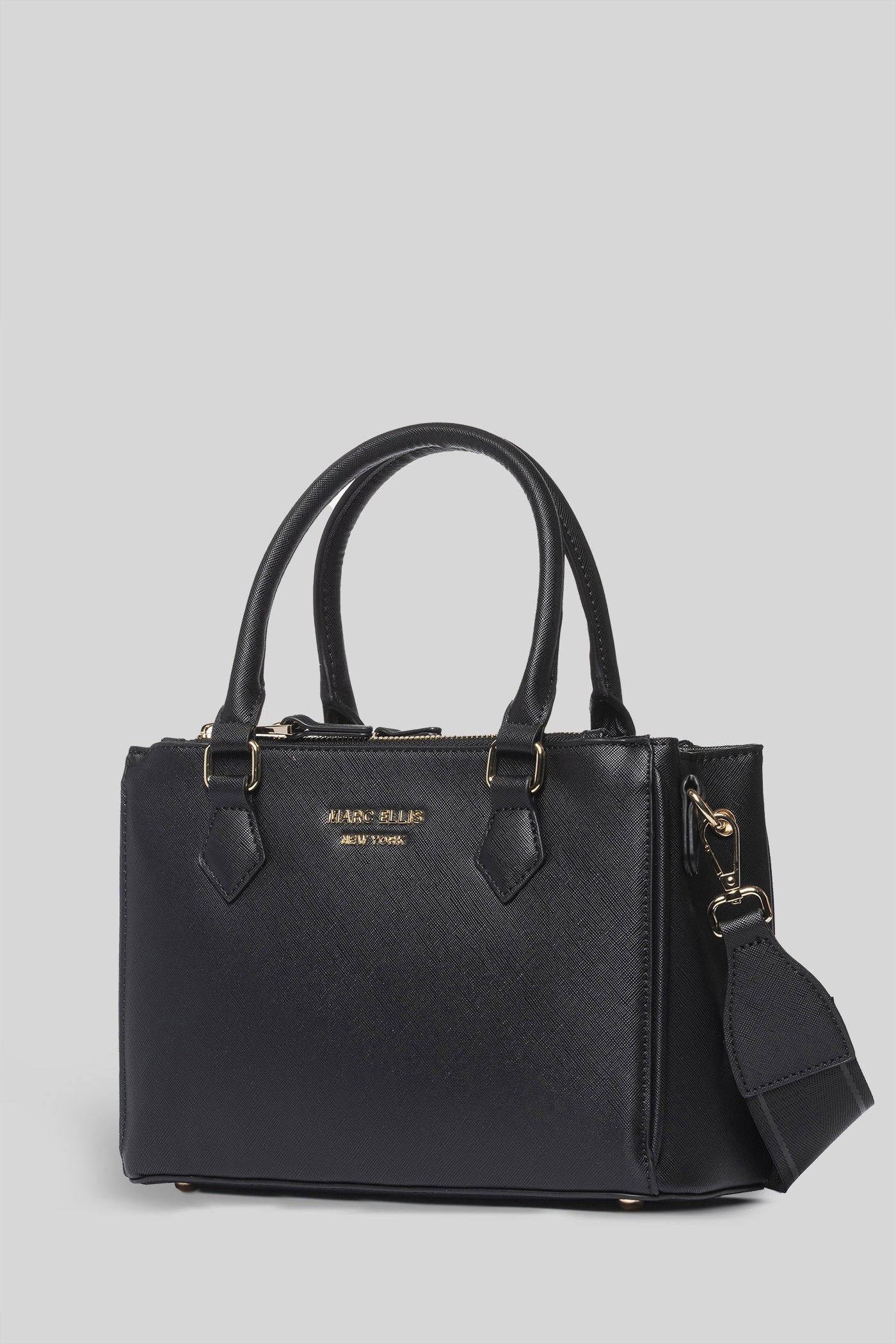Claire Shoulder bag in black faux leather - Image 2