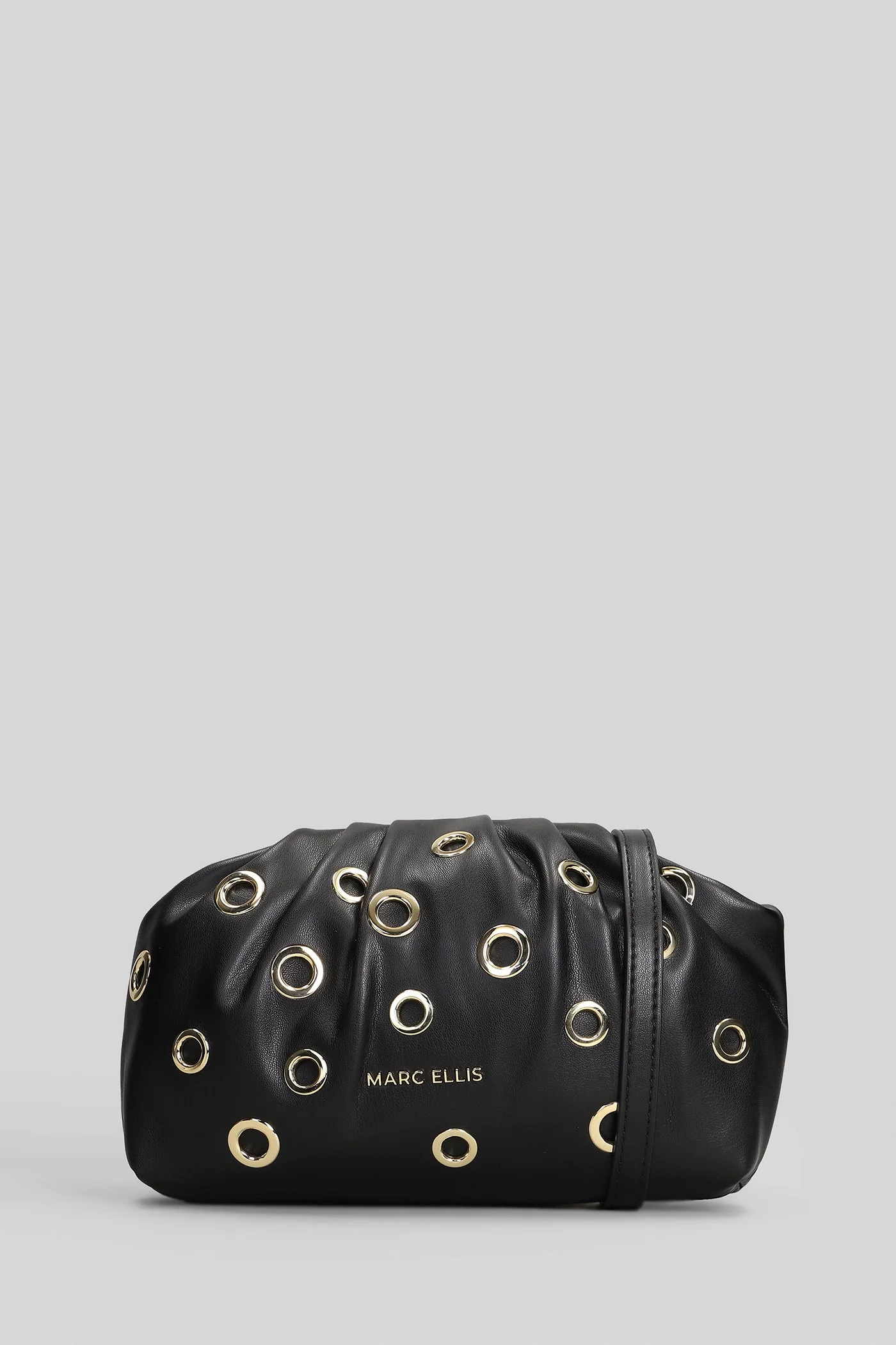 Daphne Studs Shoulder bag in black Polyuretan
