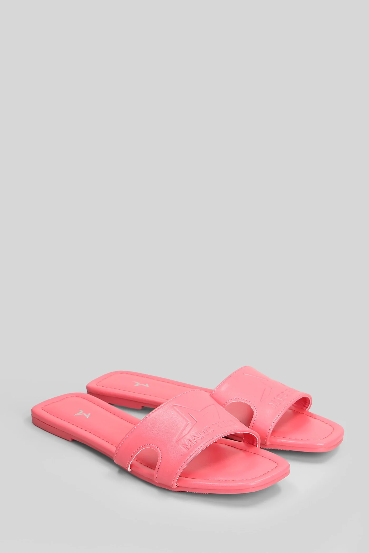 Emi Flat sandal-slipper in rose-pink leather - Image 2