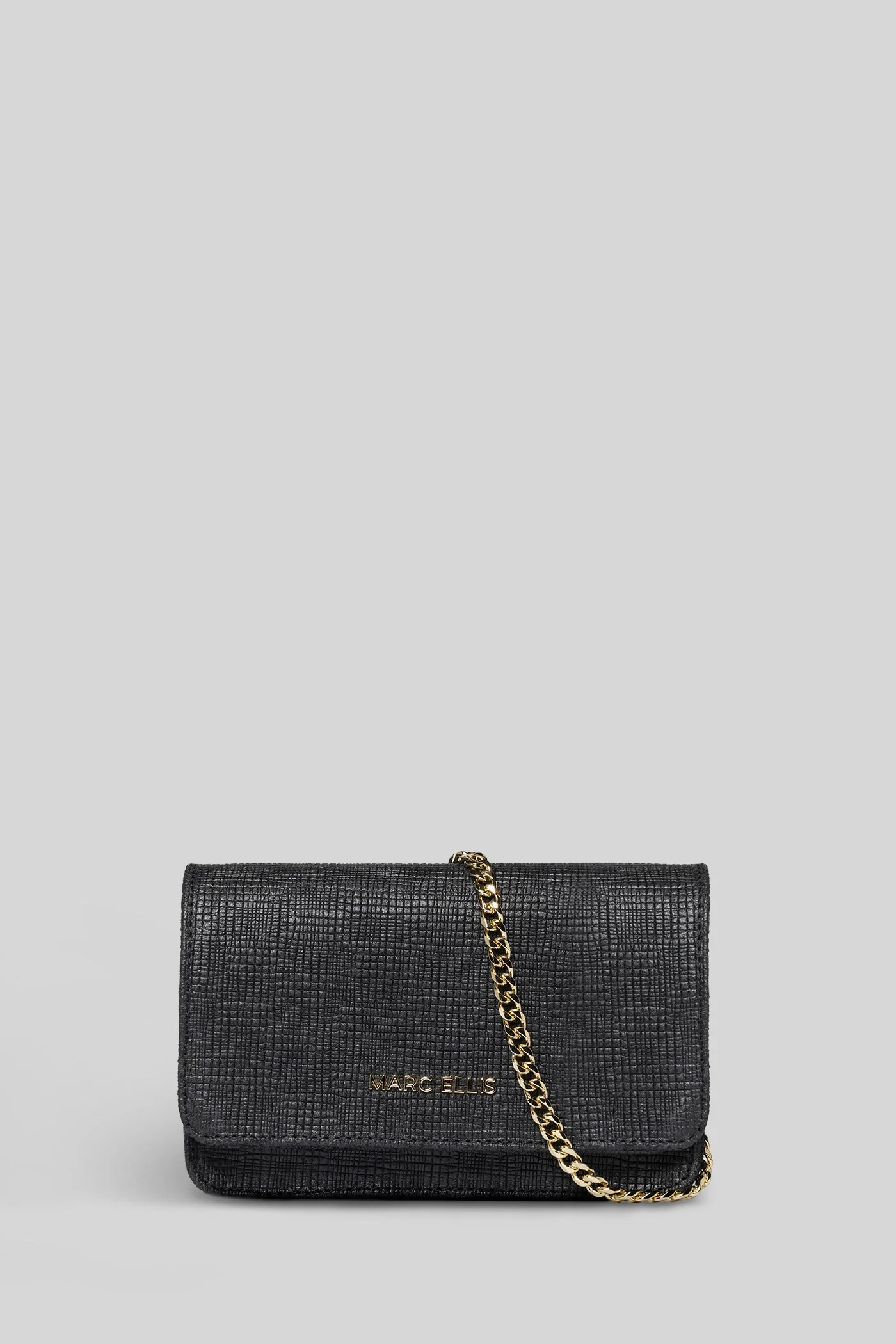 Everly Rf Shoulder bag in black faux leather