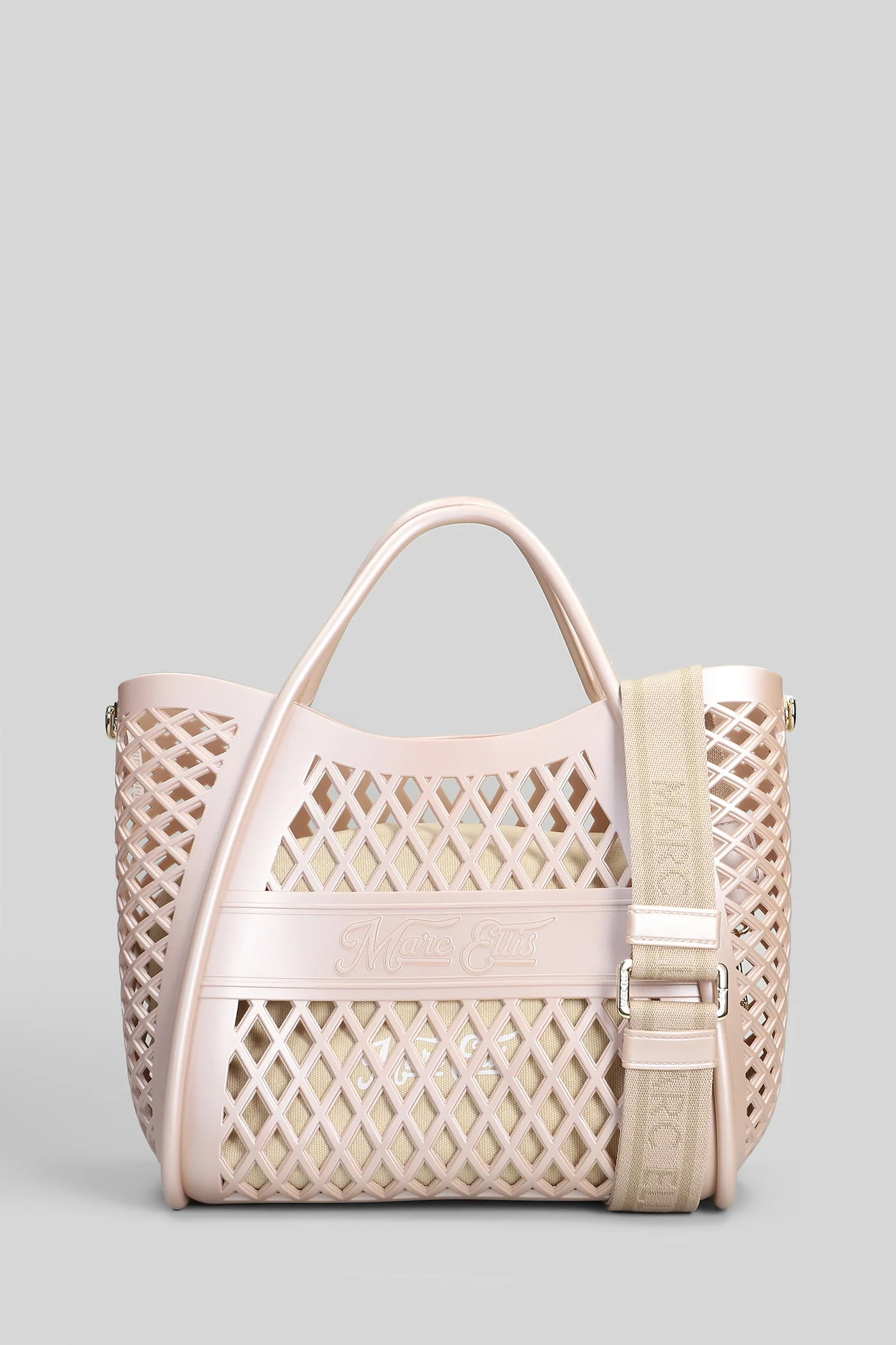 Flat Buby Basket S Shoulder bag in leather color Polyuretan