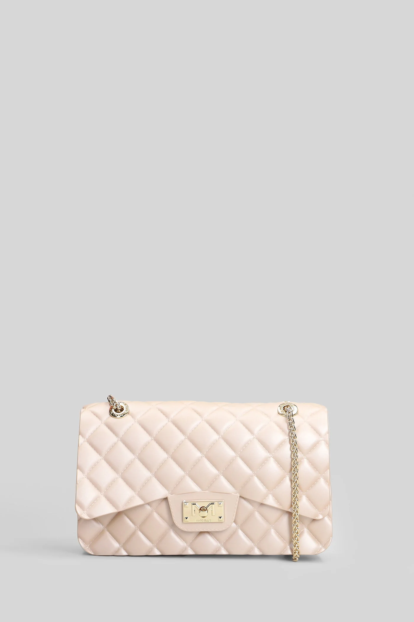 Flat Falcon M Shoulder bag in leather color Polyuretan