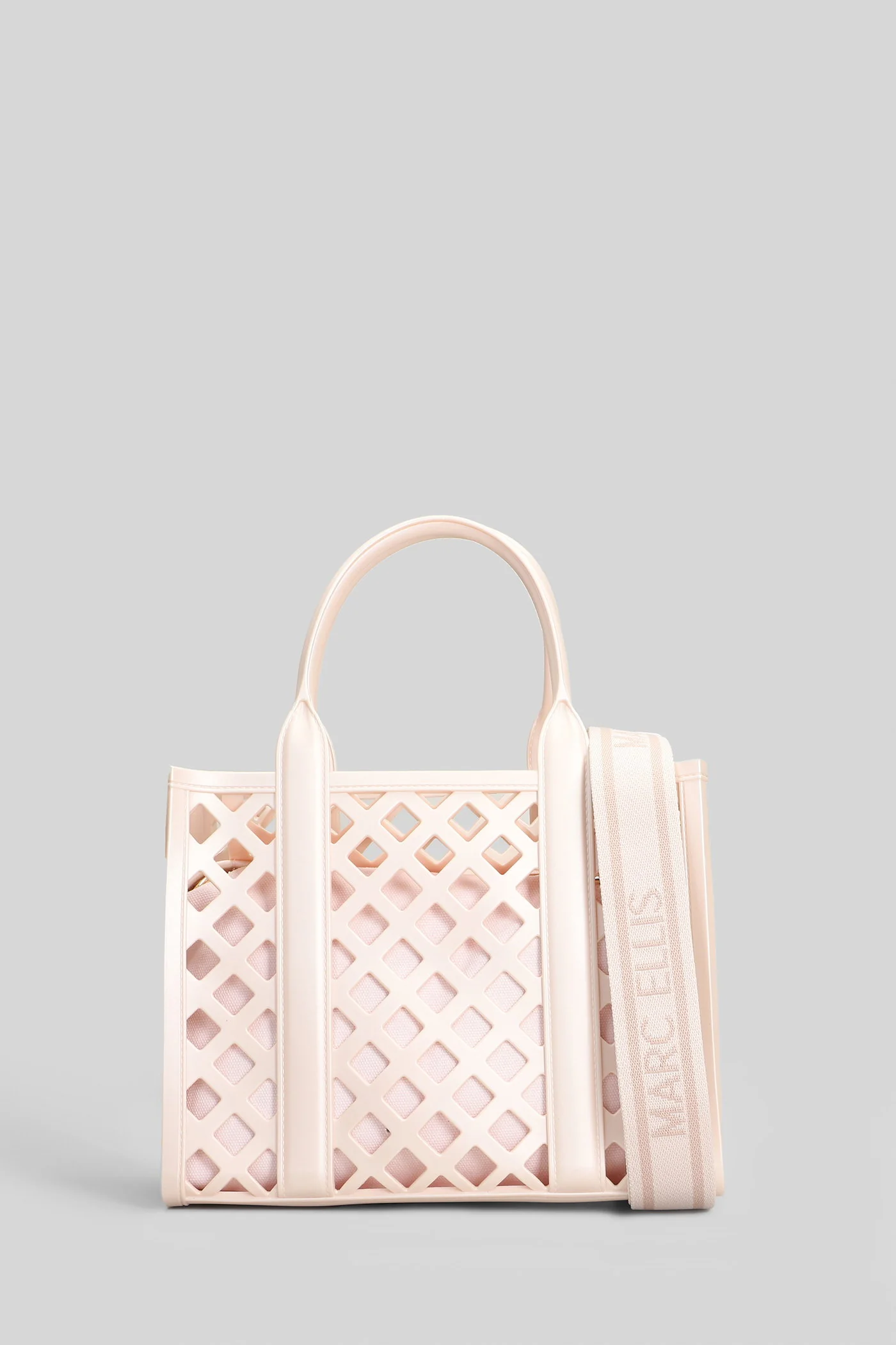 Flat Plot Shoulder bag in rose-pink Polyuretan