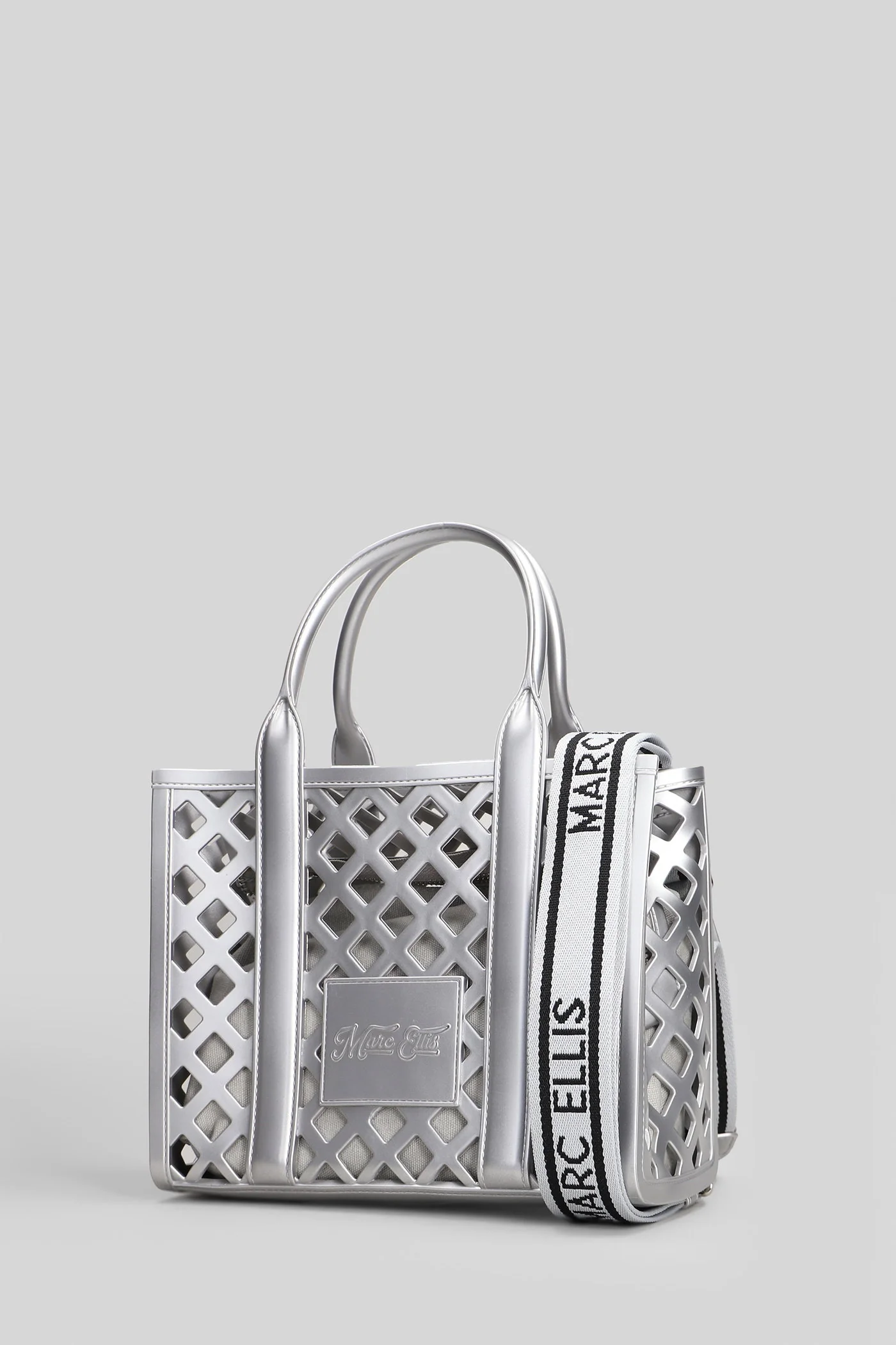 Flat Plot Shoulder bag in silver Polyuretan - Image 2