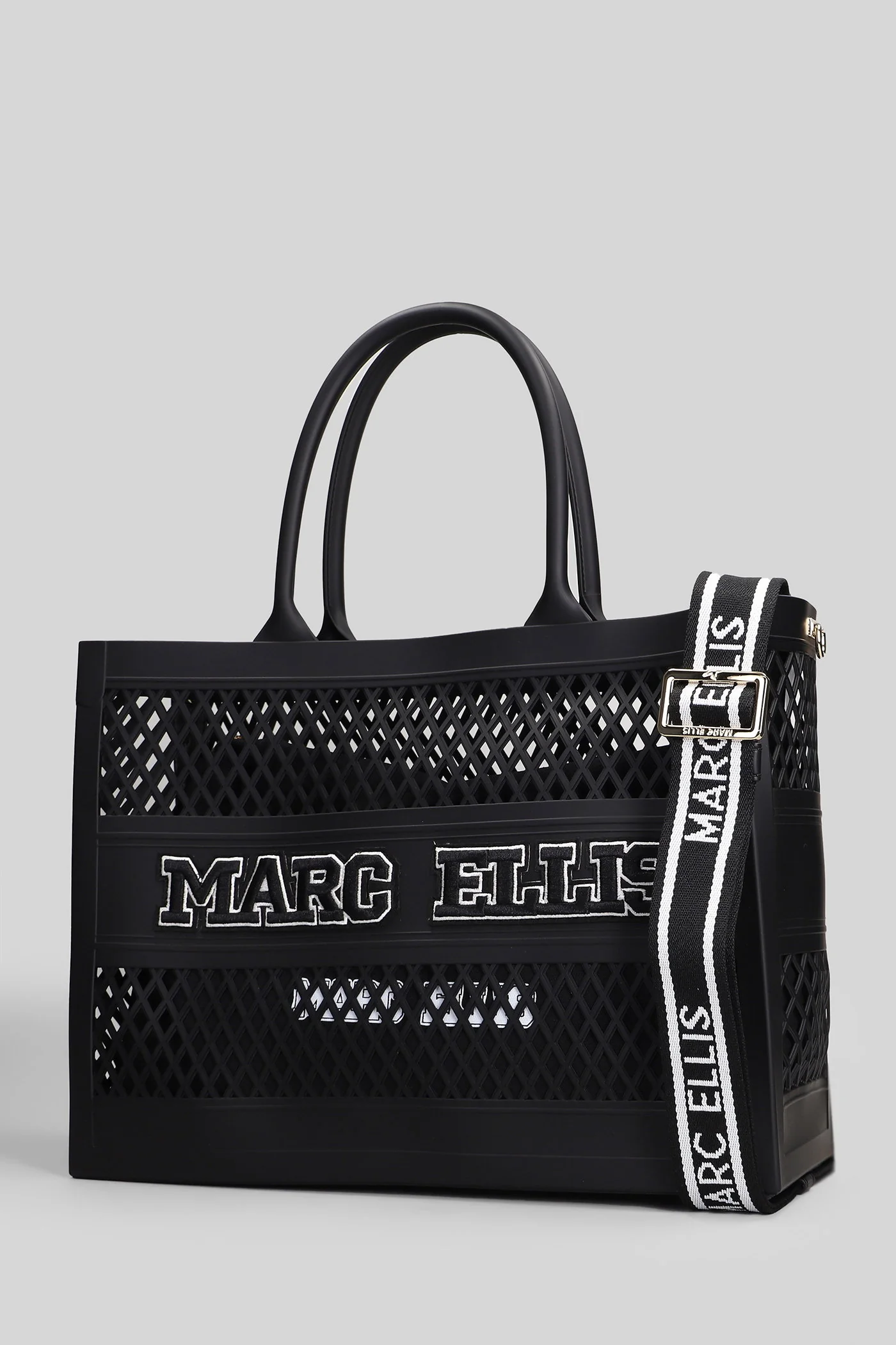 Flat Sponge M Tote in black Polyuretan - Image 2