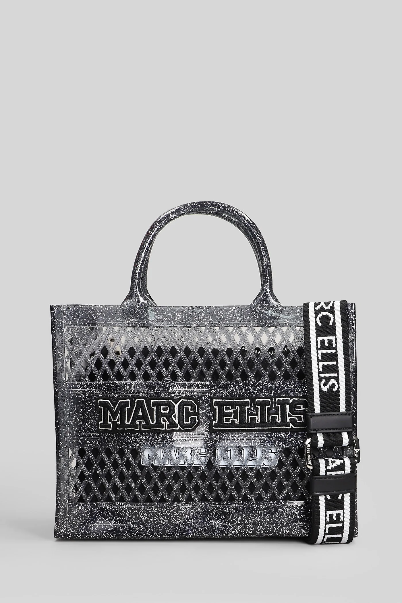 Flat Sponge S Shoulder bag in silver Polyuretan