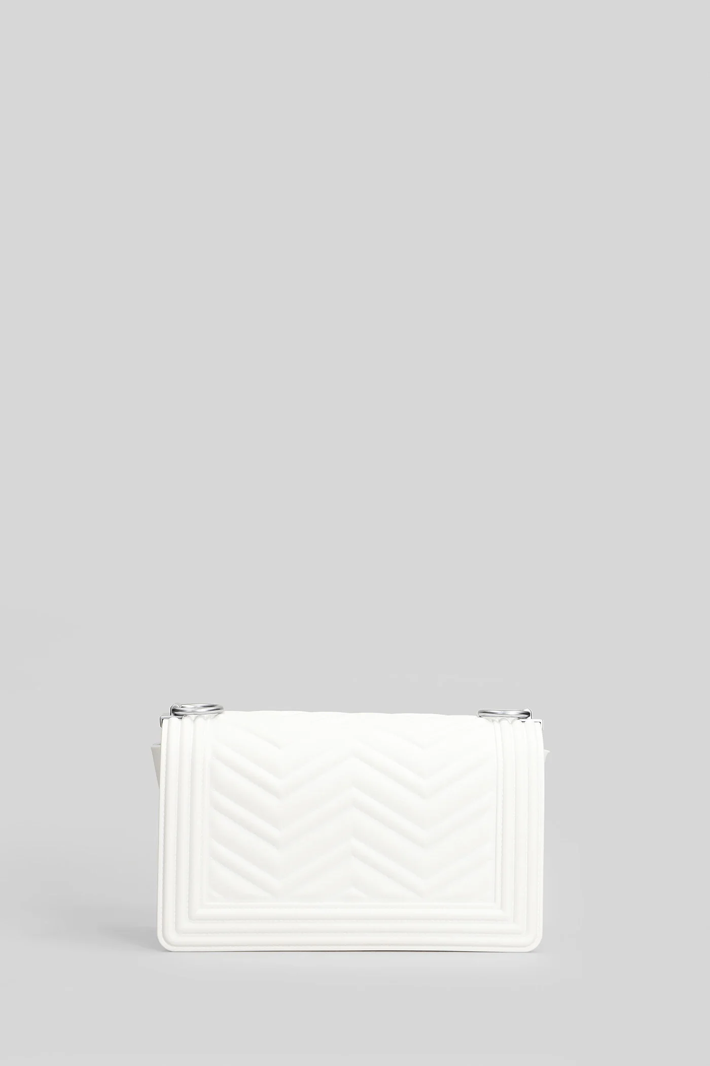 Flat Wave S Shoulder bag in white Polyuretan - Image 3