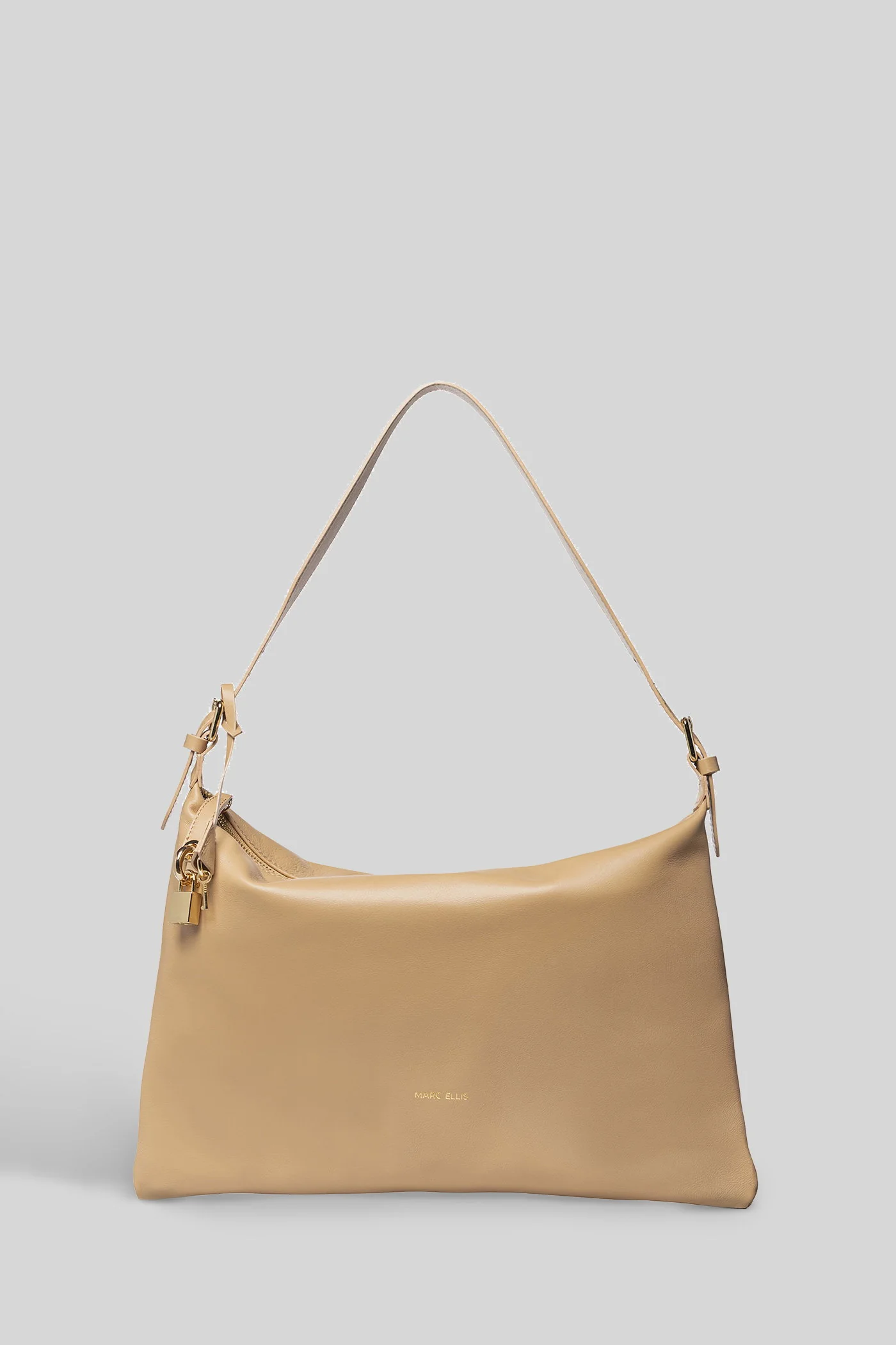Nevada M Tote in beige faux leather