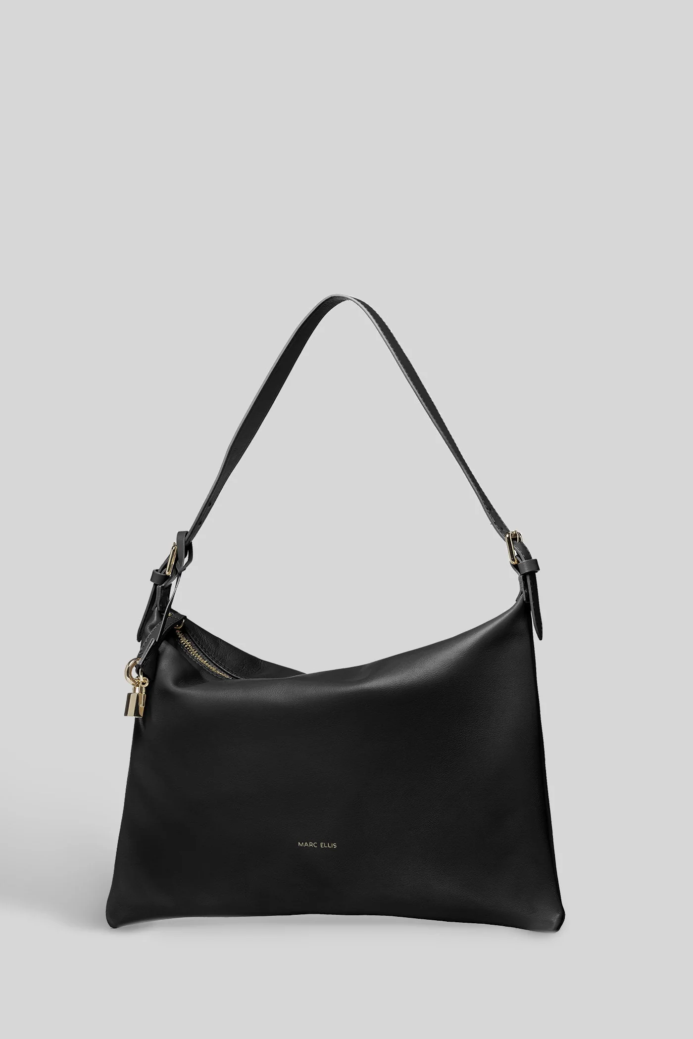 Nevada M Tote in black faux leather - Image 2