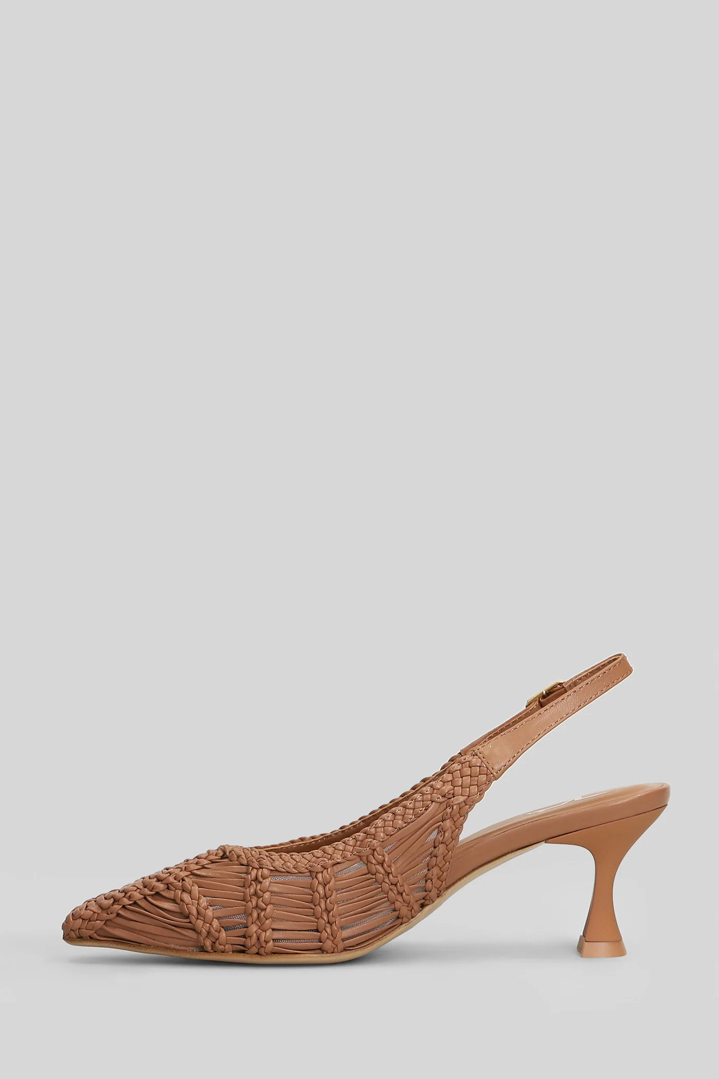 Pumps in leather color leather - Image 3