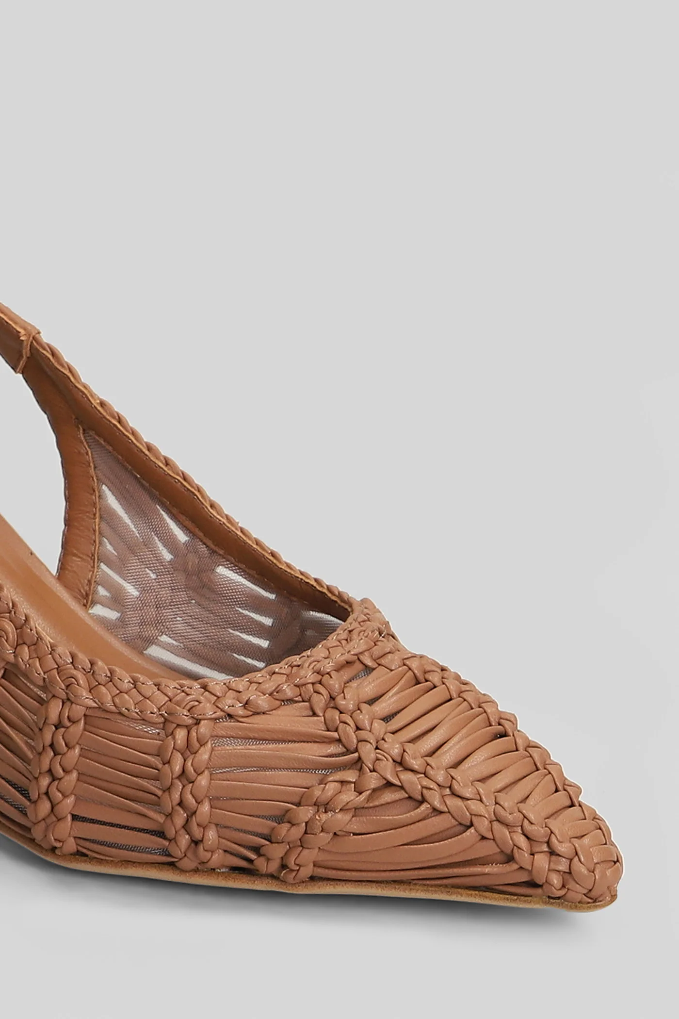 Pumps in leather color leather - Image 5
