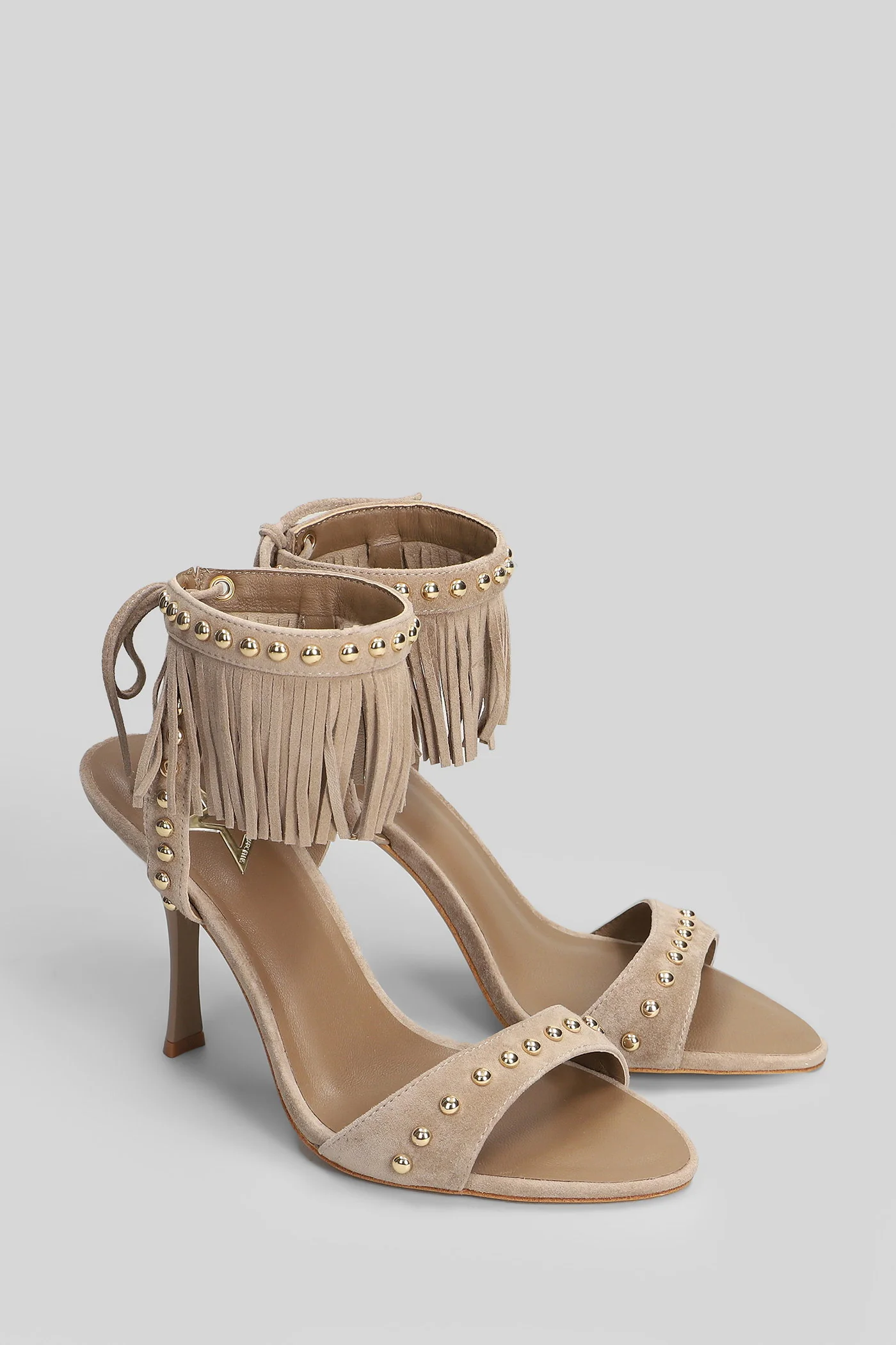Sandals in beige suede - Image 2