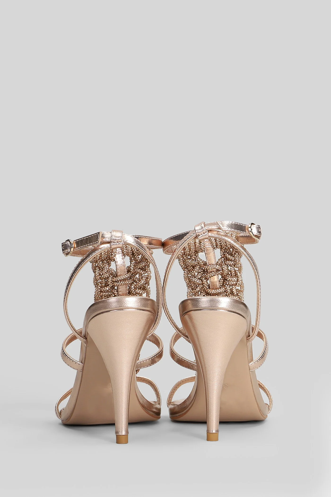 Sandals in rose-pink leather - Image 4