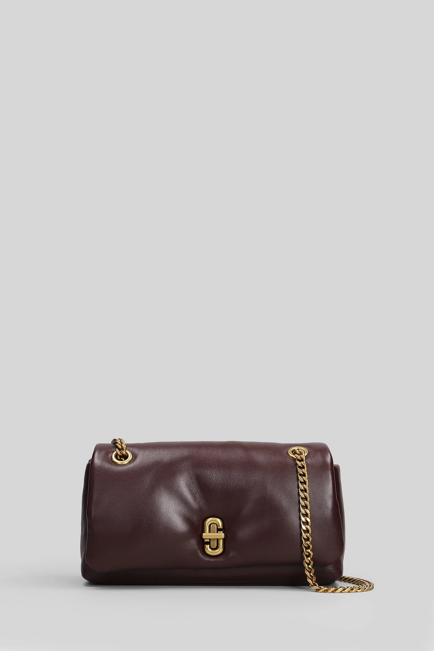 Chain mini bag Shoulder bag in bordeaux leather